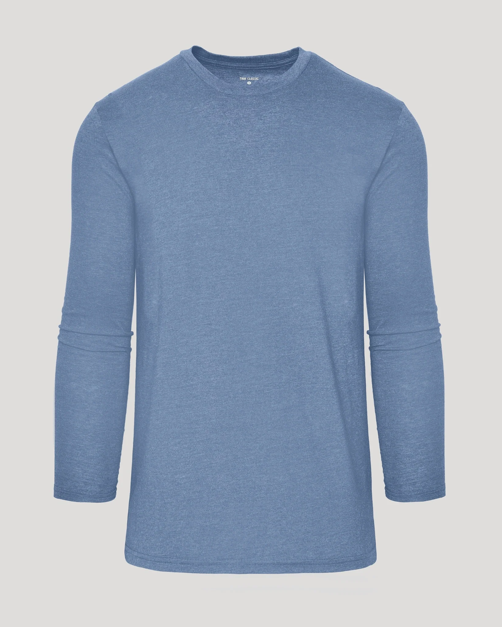 Dark Heather Vintage Navy Tall Long Sleeve T Shirt - Image 2