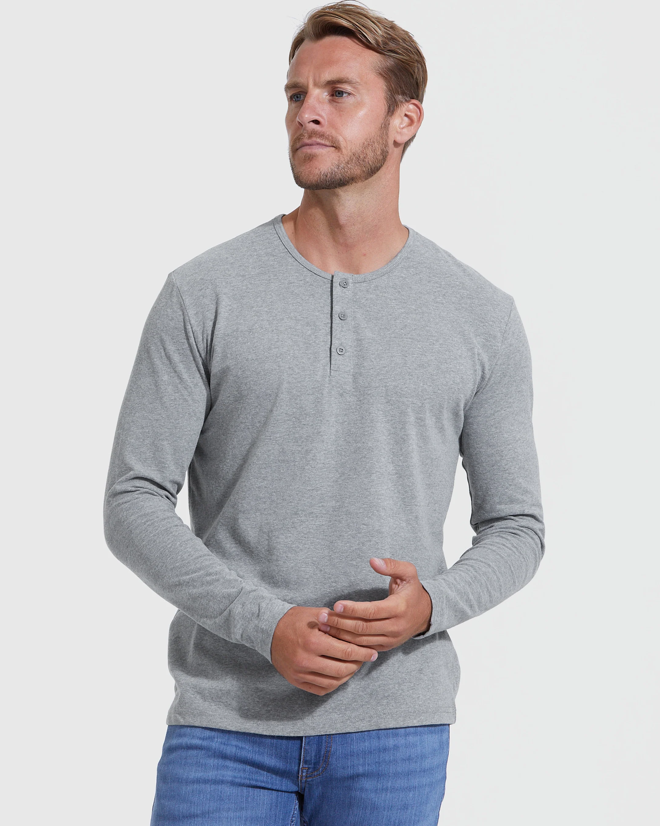 The Timeless Classic Long Sleeve Henley 3-Pack - Image 4