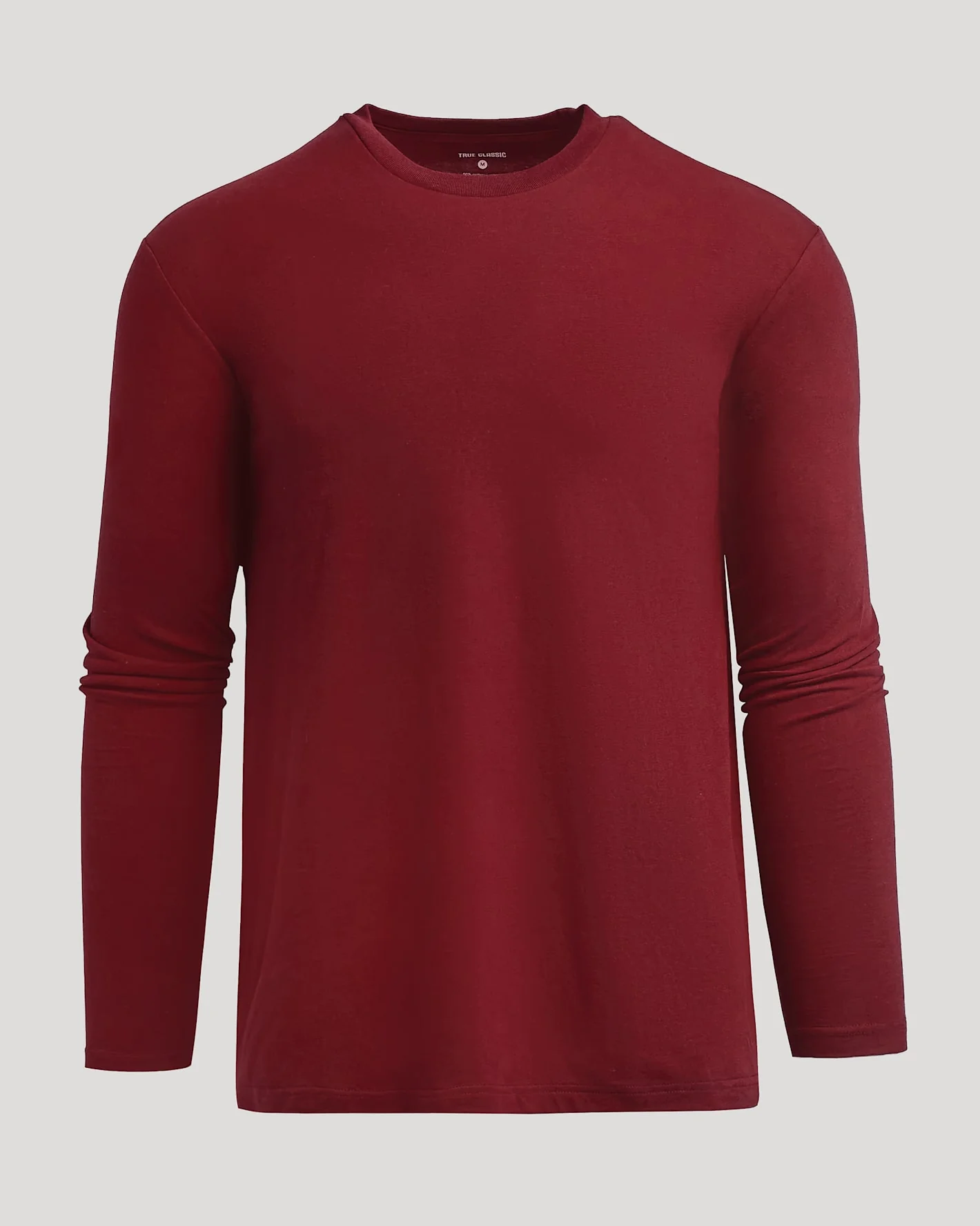 Dark Maroon Classic Long Sleeve Crew Neck - Image 2