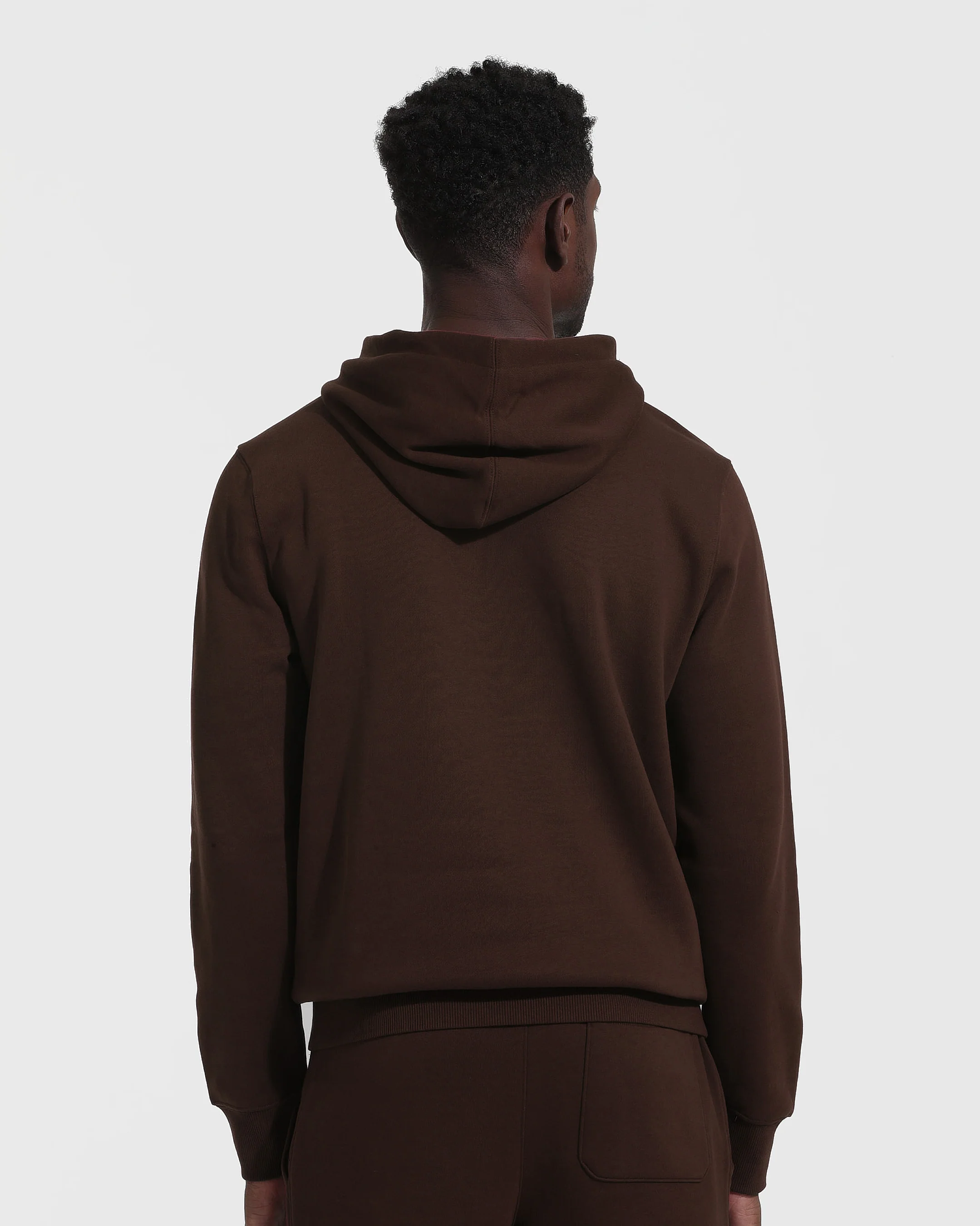 Dark Oak Fleece French Terry Pullover Hoodie - Image 3