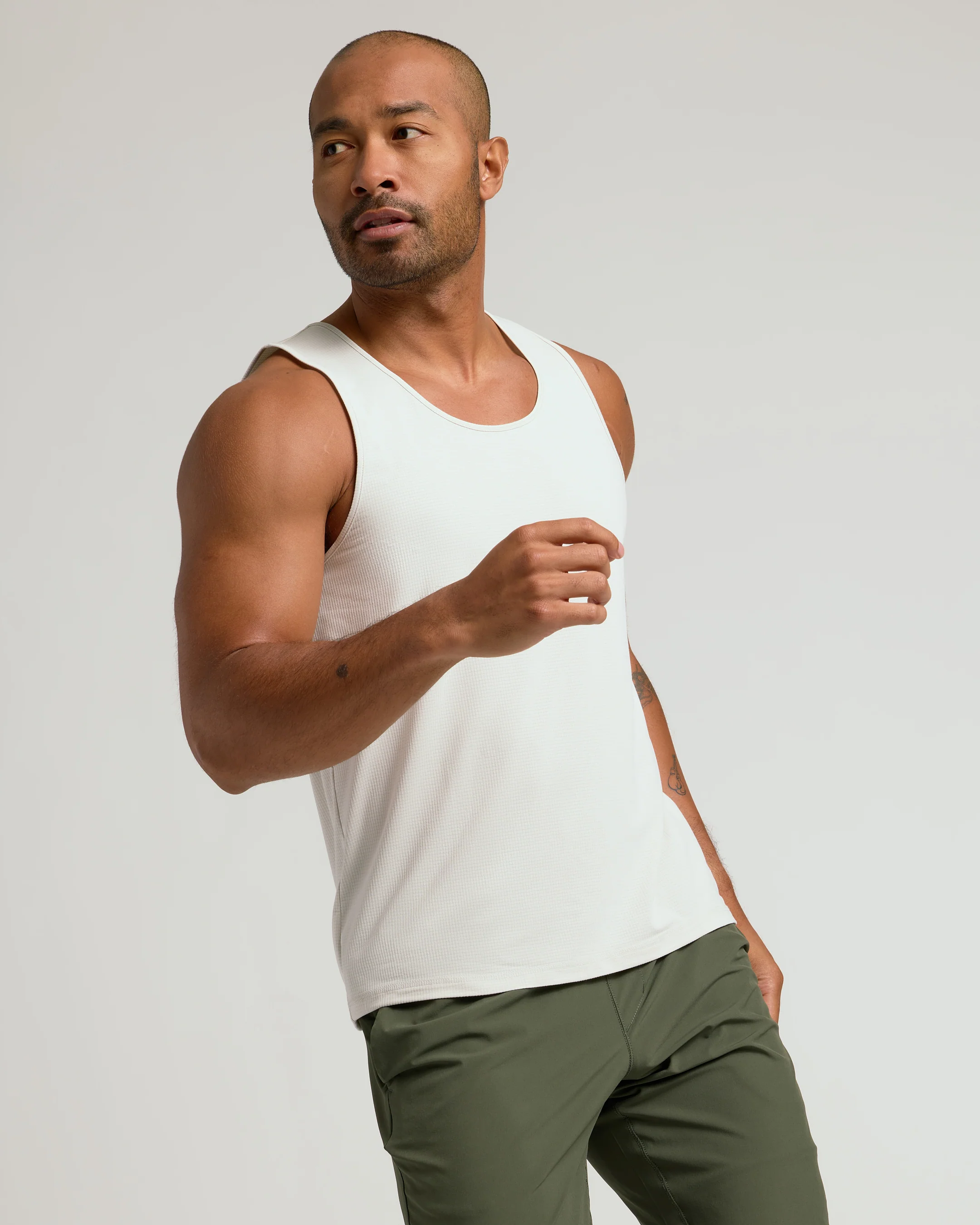 Dove Sleeveless Active Mesh Tank - Image 5
