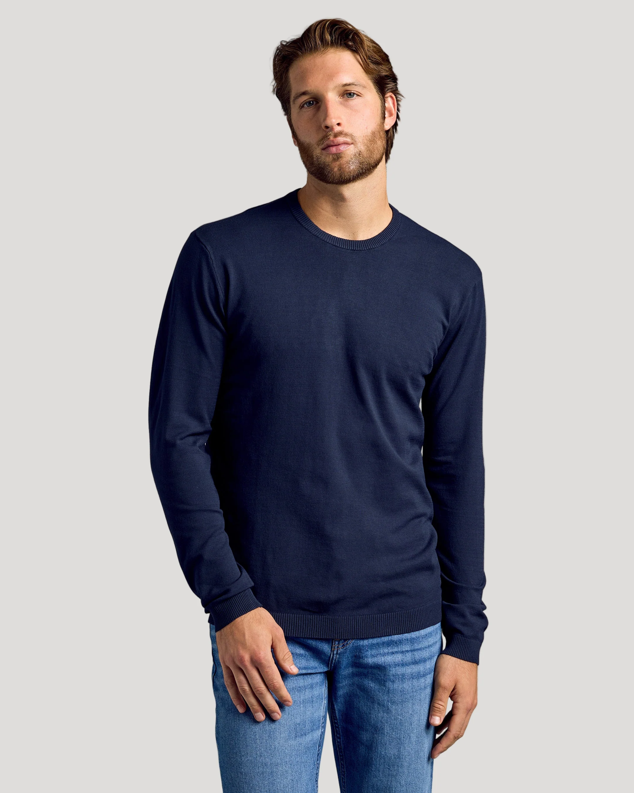 Black & Navy Crew Neck Sweater 2-Pack - Image 5