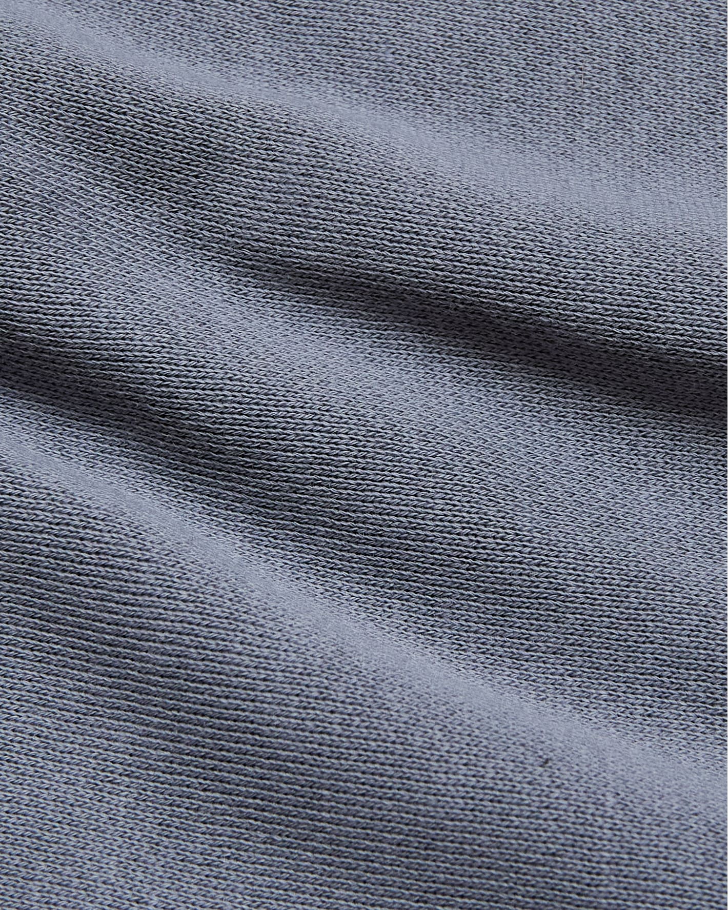 Dusty Blue Fleece French Terry Pullover Crew Neck - Image 8