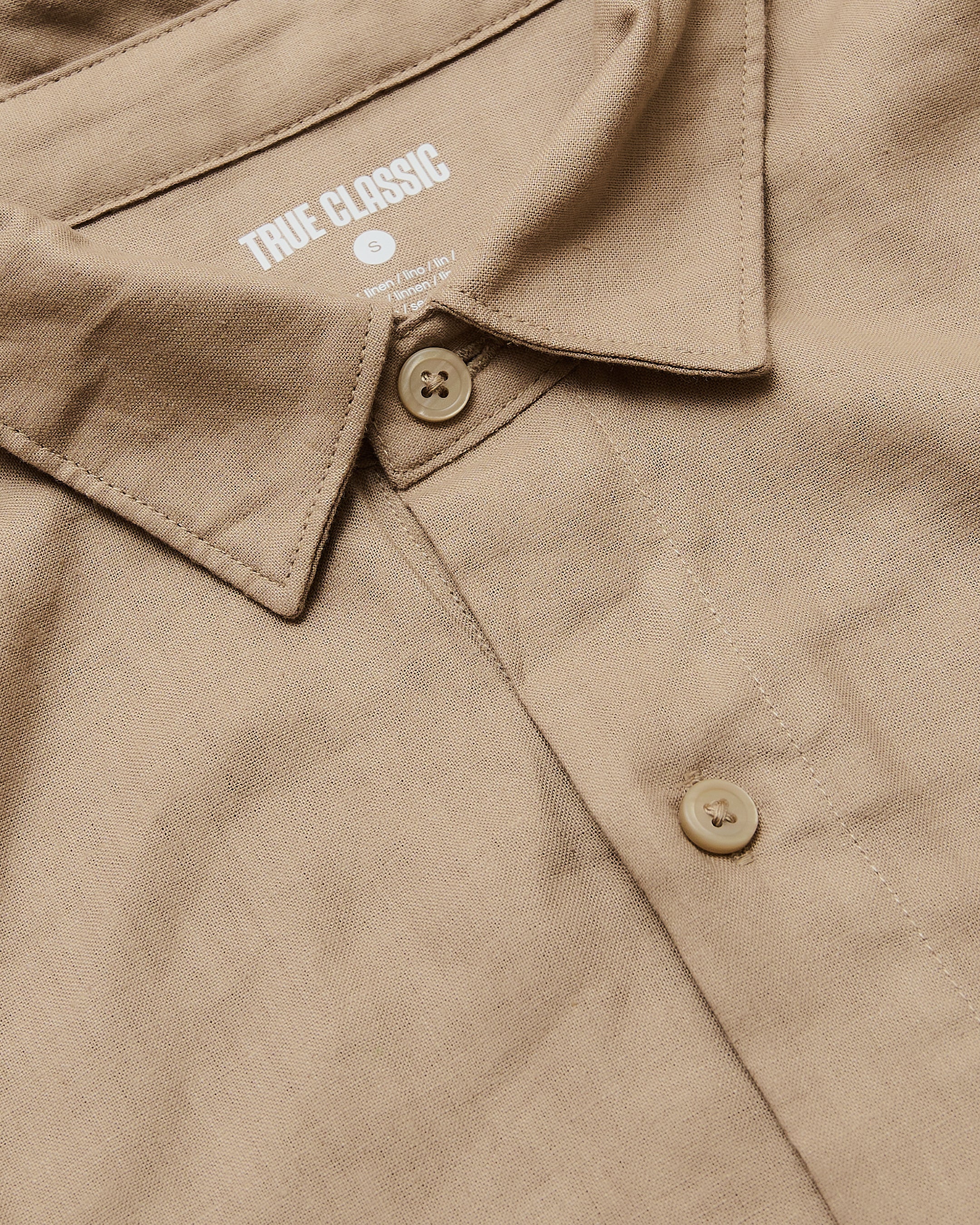 Dusty Taupe Short Sleeve Linen Shirt - Image 7