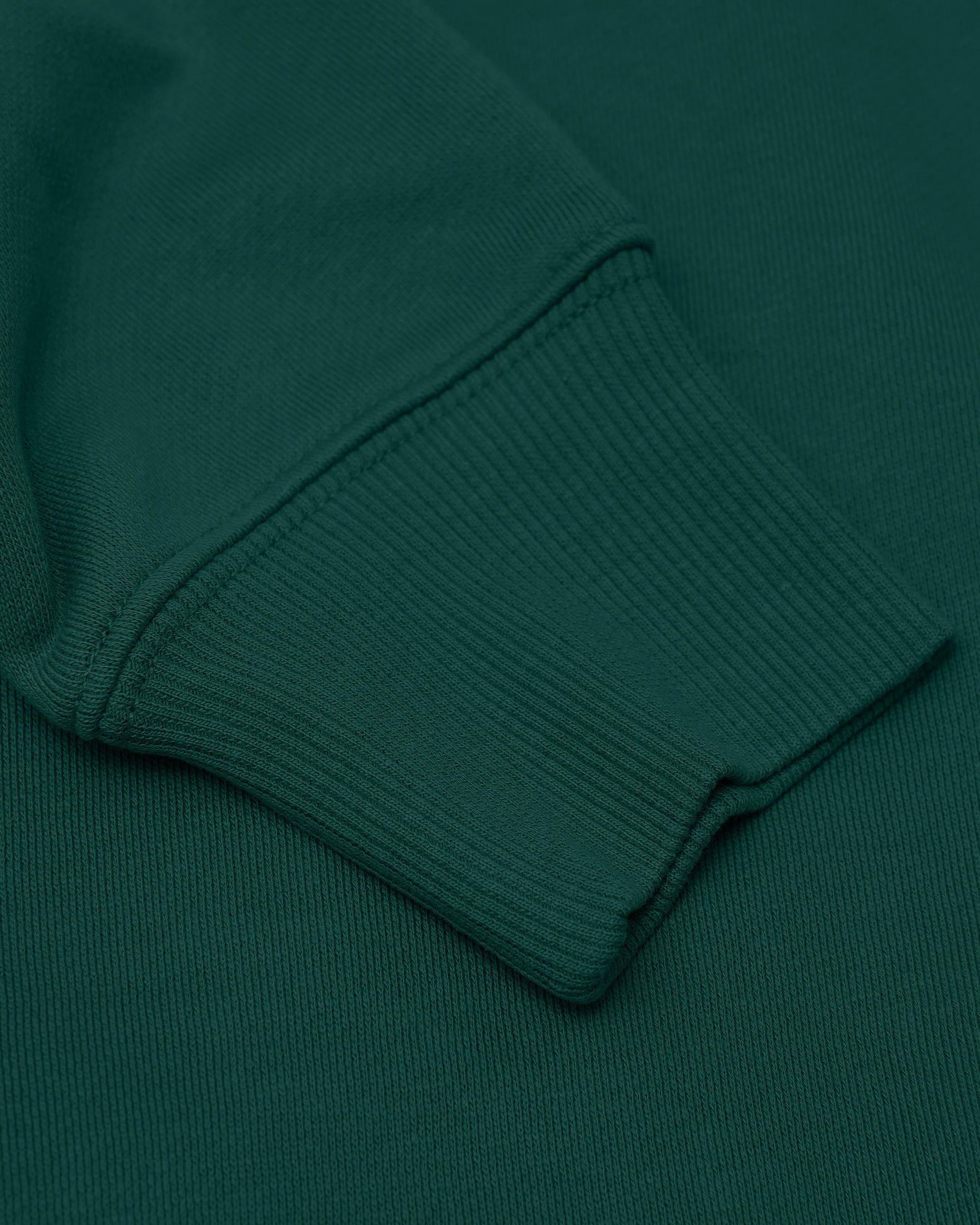 Emerald Fleece French Terry Pullover Crew Neck Sweatshirt - Image 6