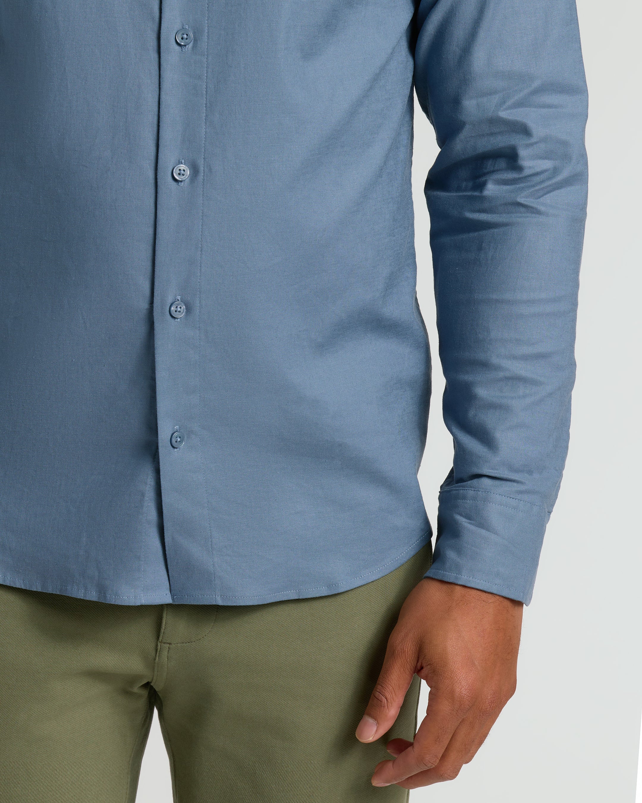 Fiord Long Sleeve Linen Shirt - Image 5