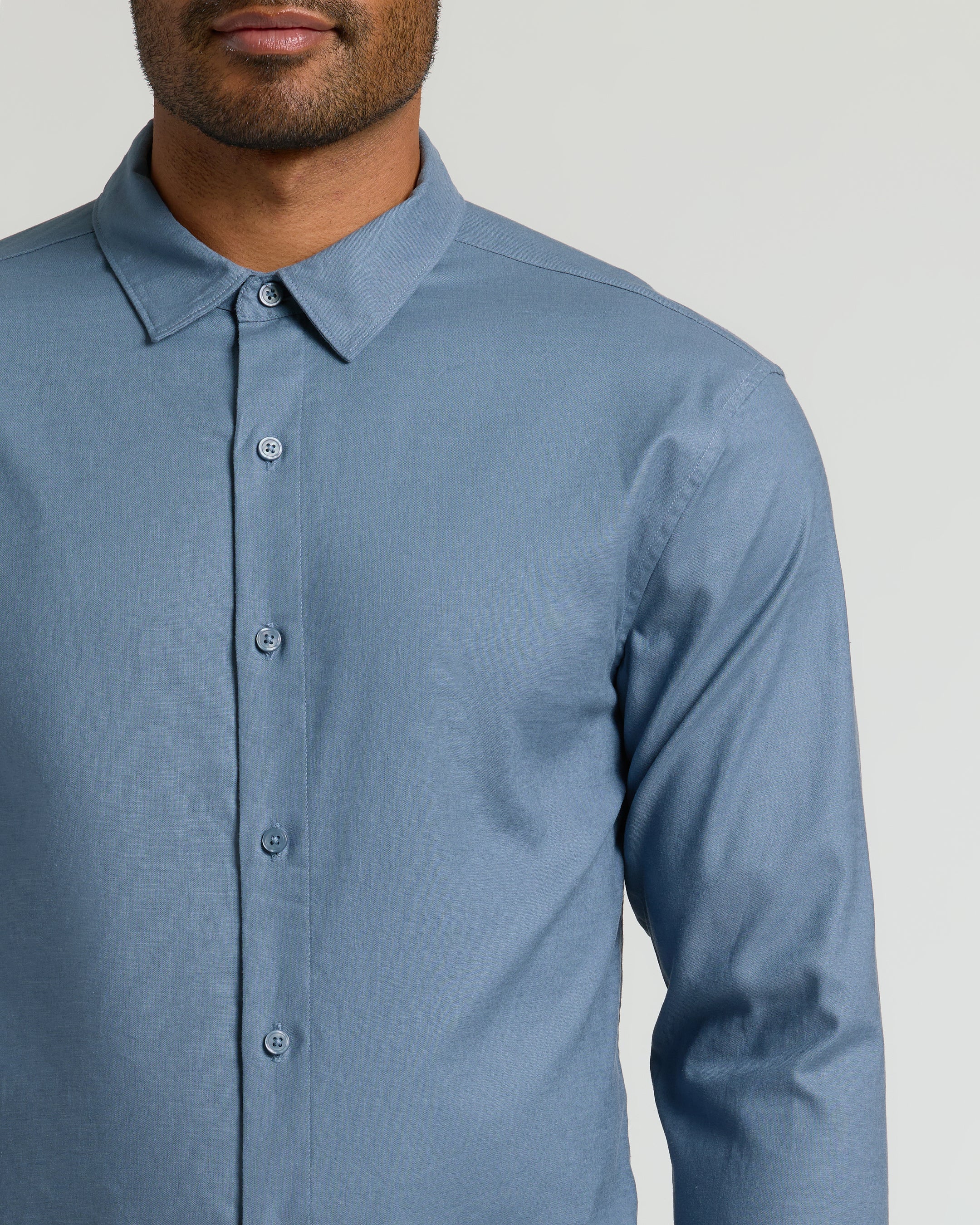 Fiord Long Sleeve Linen Shirt - Image 6