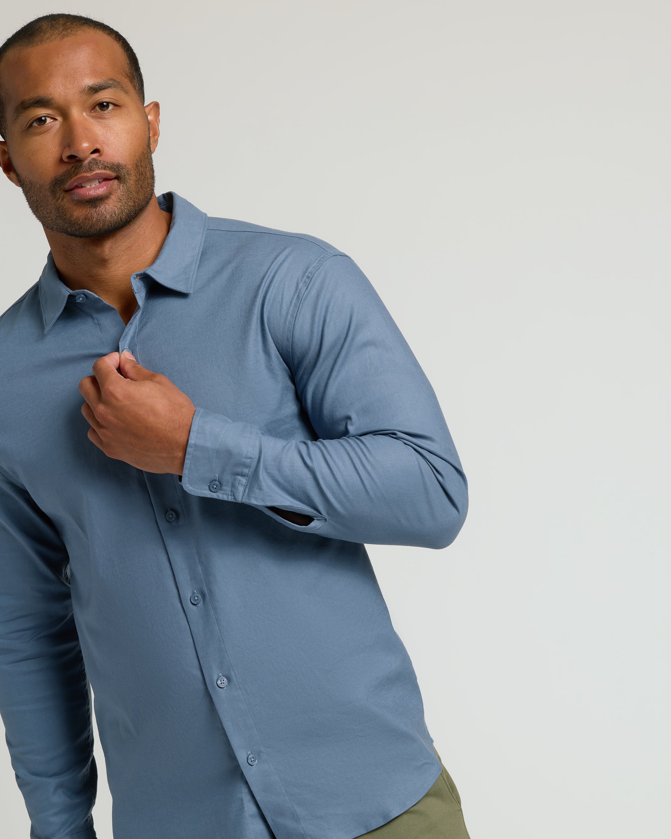 Fiord Long Sleeve Linen Shirt - Image 7