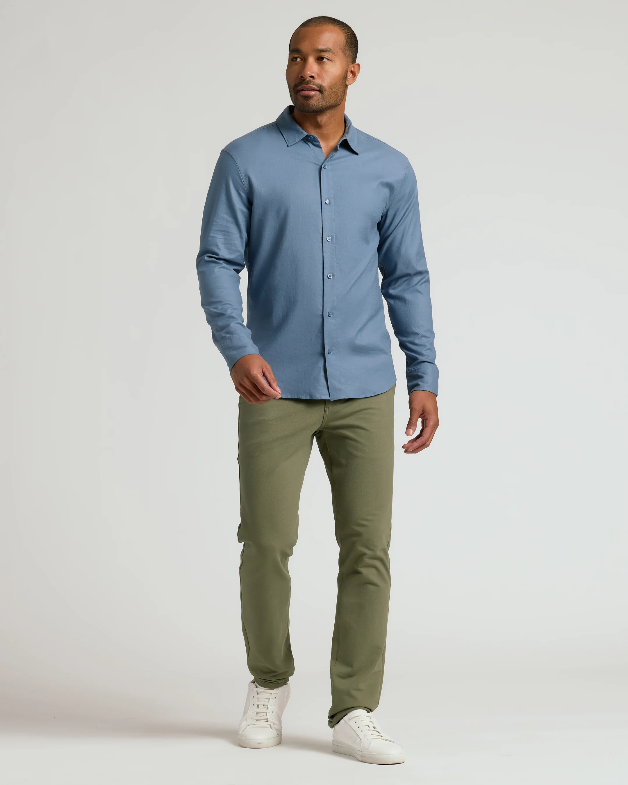 Fiord Long Sleeve Linen Shirt - Image 8