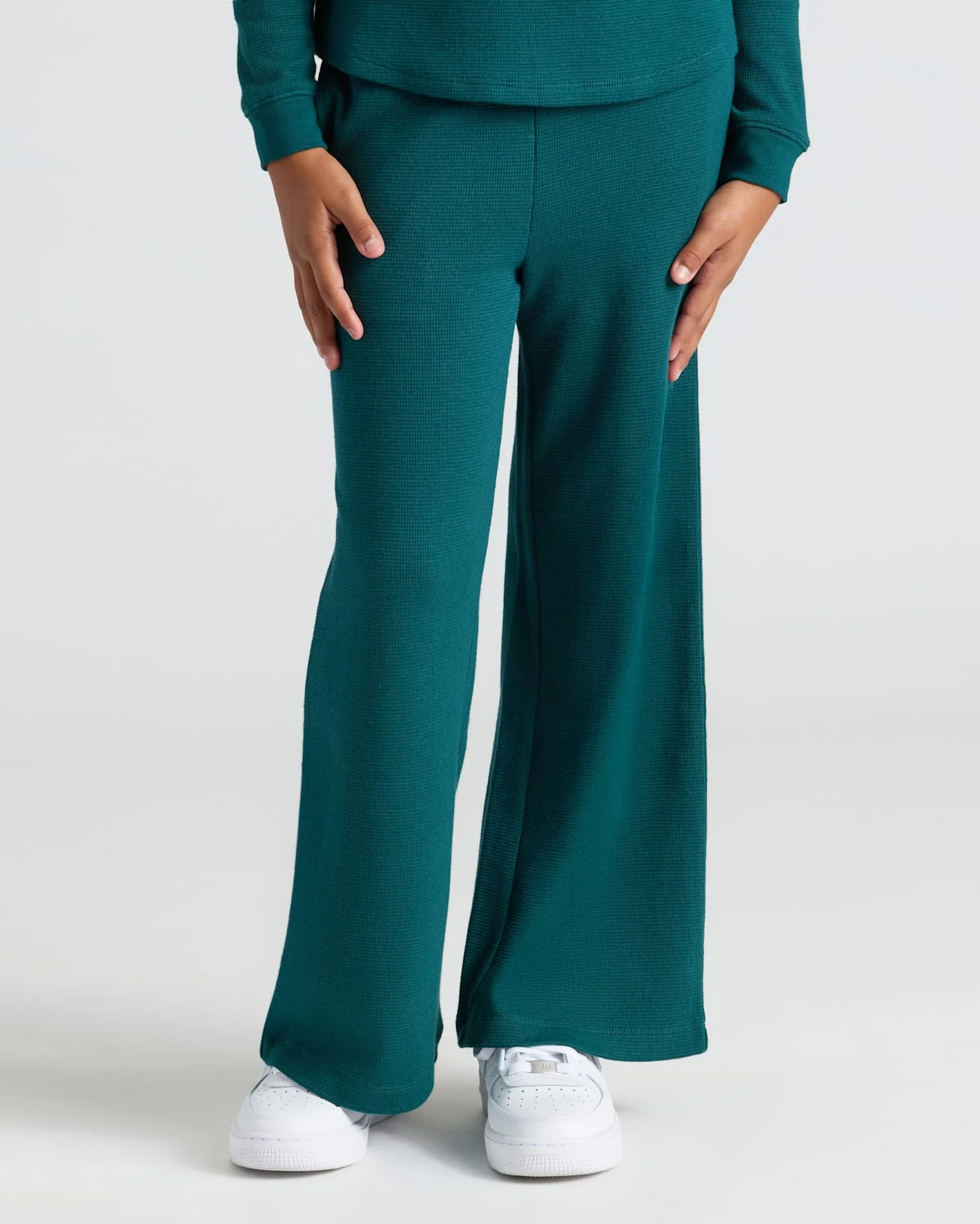 Girls Waffle Wide Leg Pants 3-Pack - Image 2