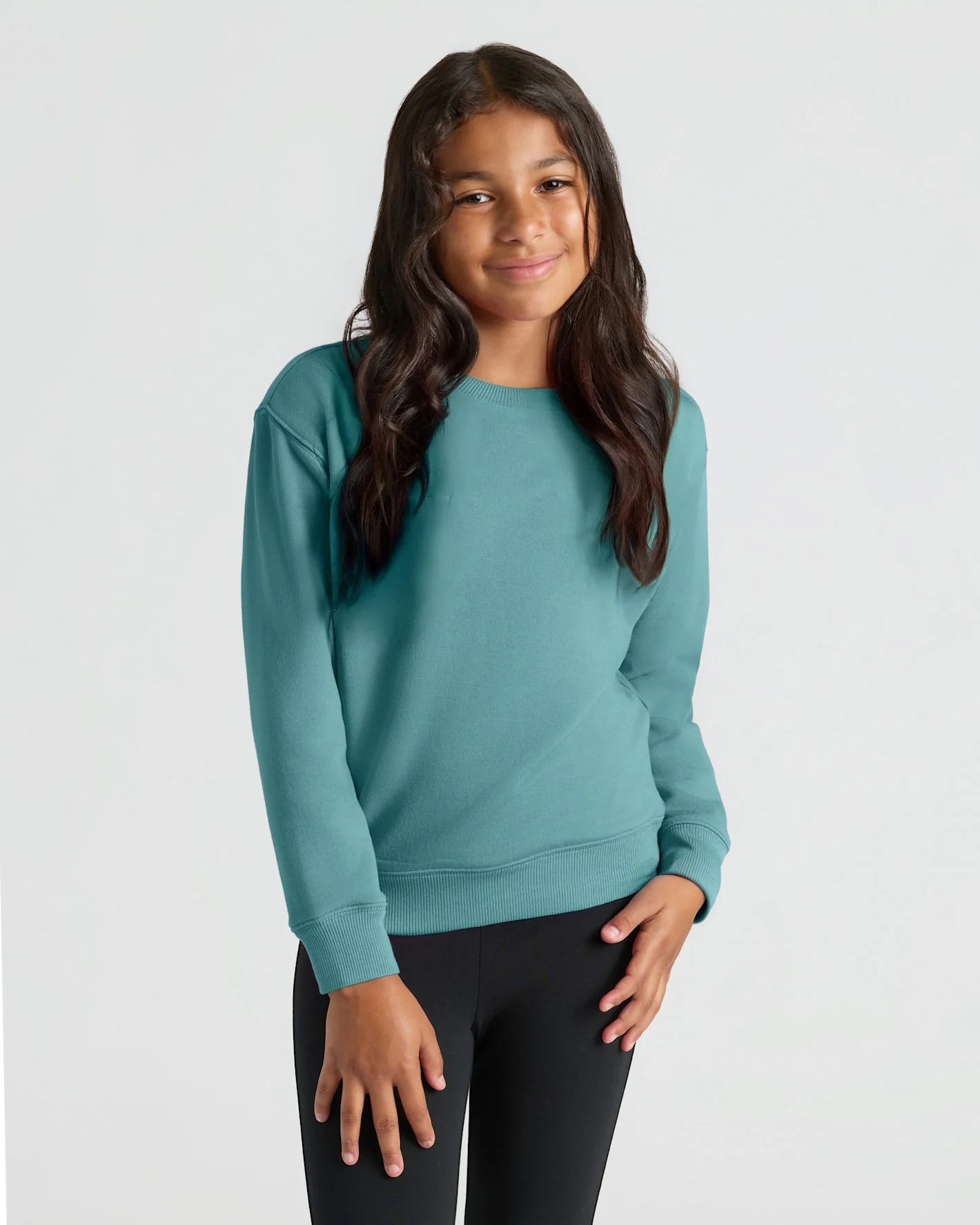 Girls Stormcloud Slouch Pullover Crew - Image 6