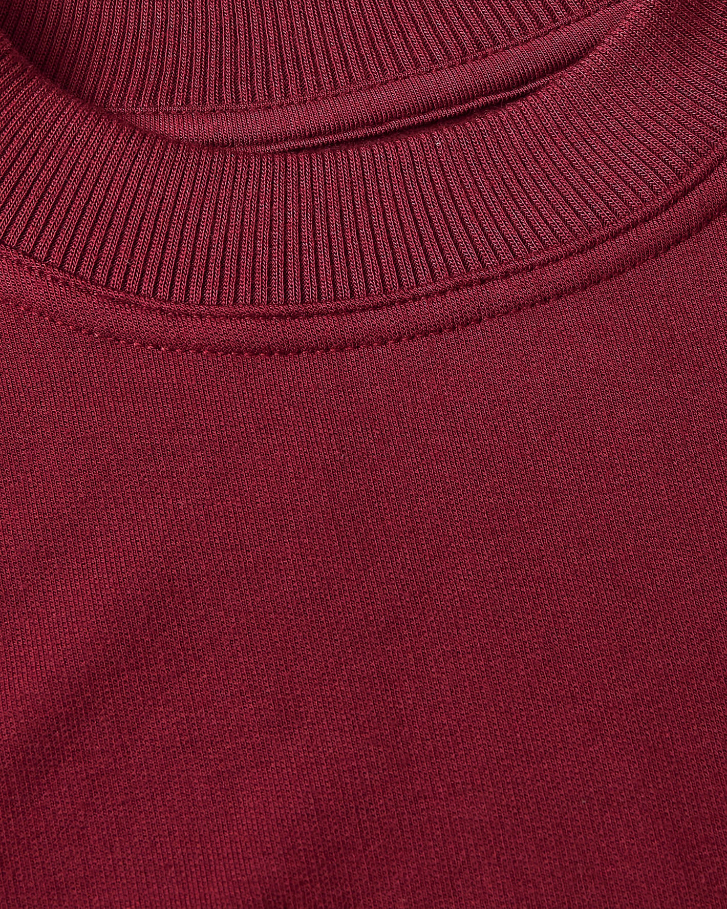 Girls Dark Maroon Slouch Pullover Crew - Image 6