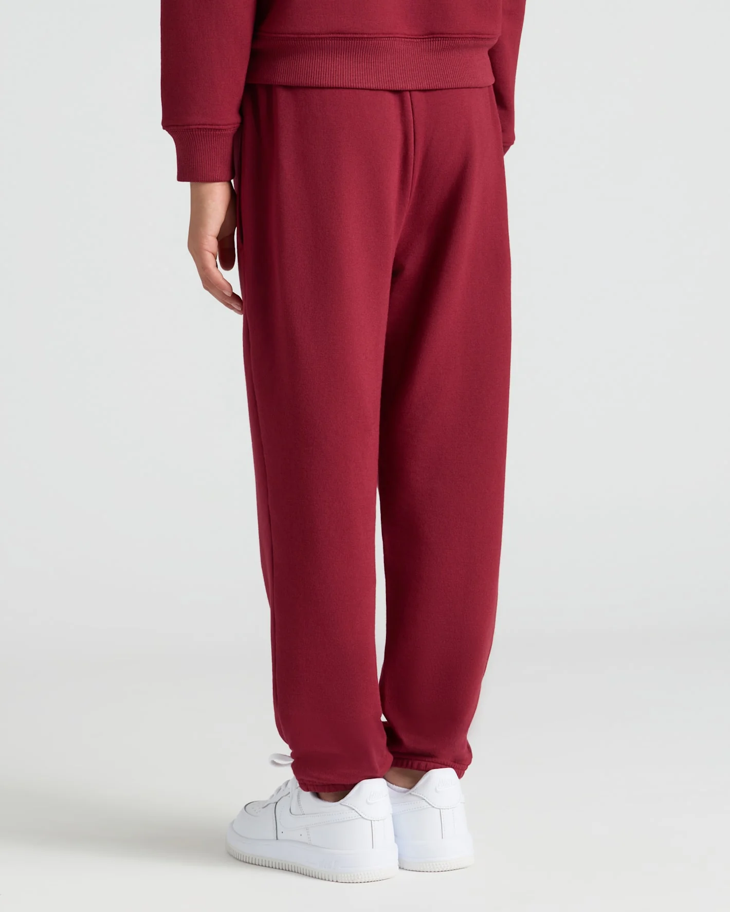 Girls Deep Emerald & Dark Maroon Relaxed Joggers 2-Pack - Image 4