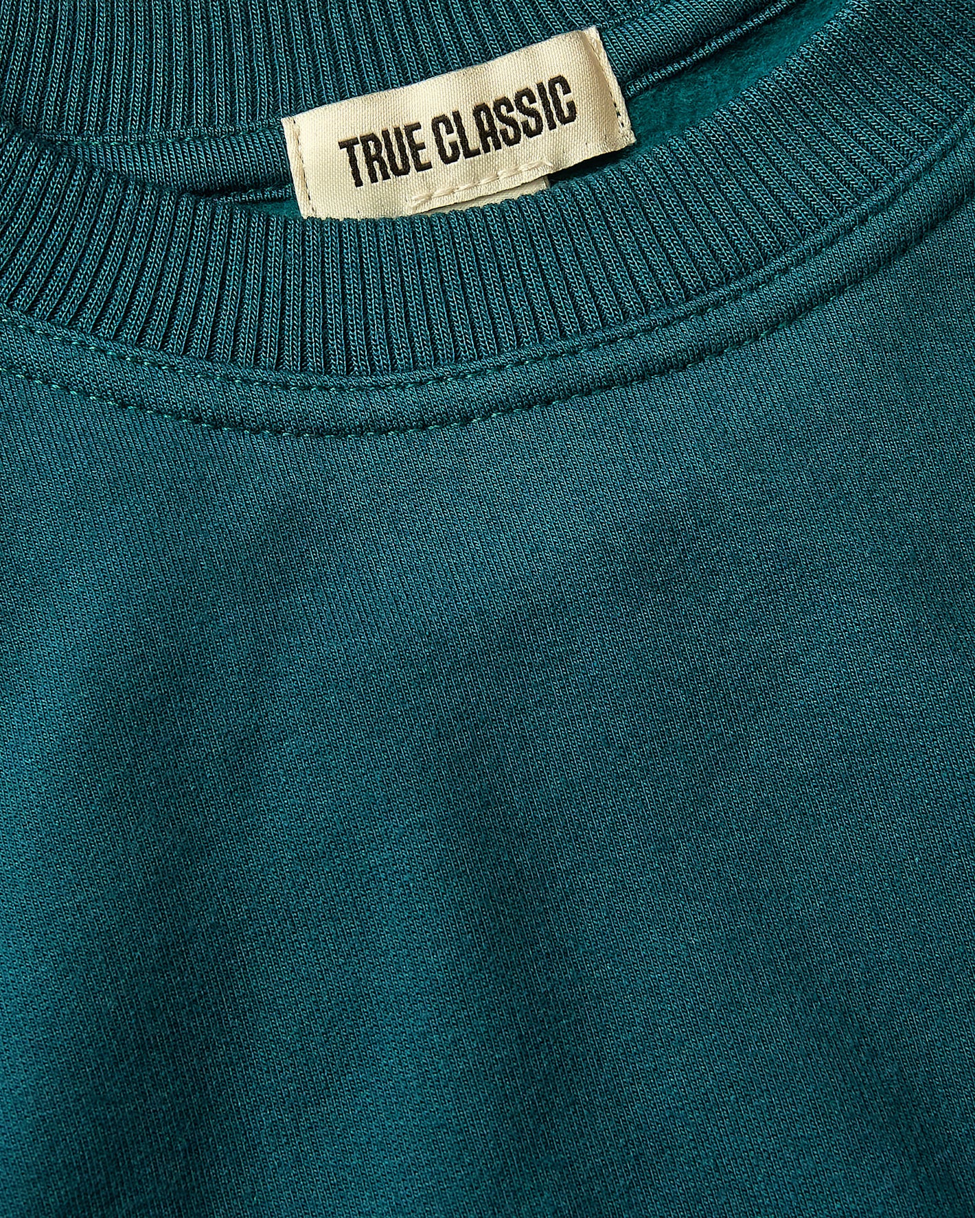 Girls Deep Emerald Slouch Pullover Crew - Image 7