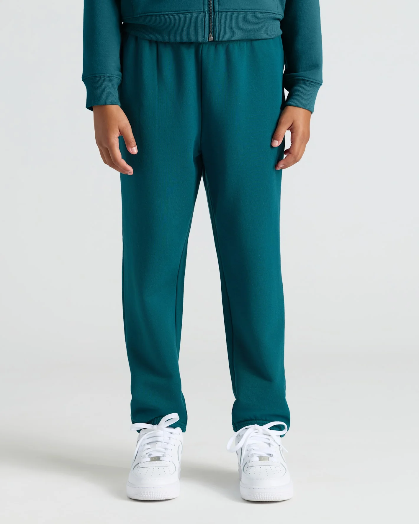 Girls Deep Emerald Relaxed Joggers