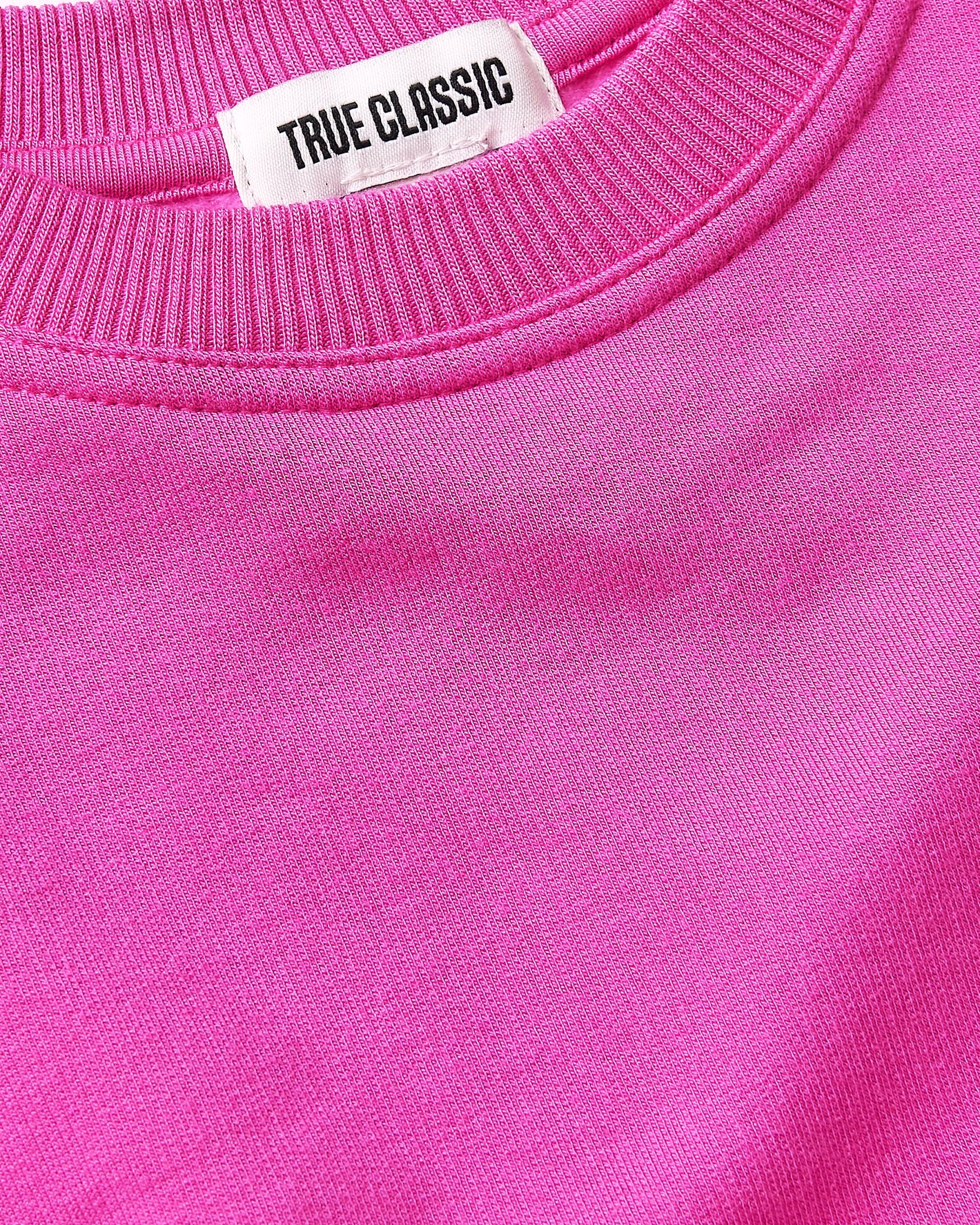 Girls Electric Fuchsia Slouch Pullover Crew - Image 8