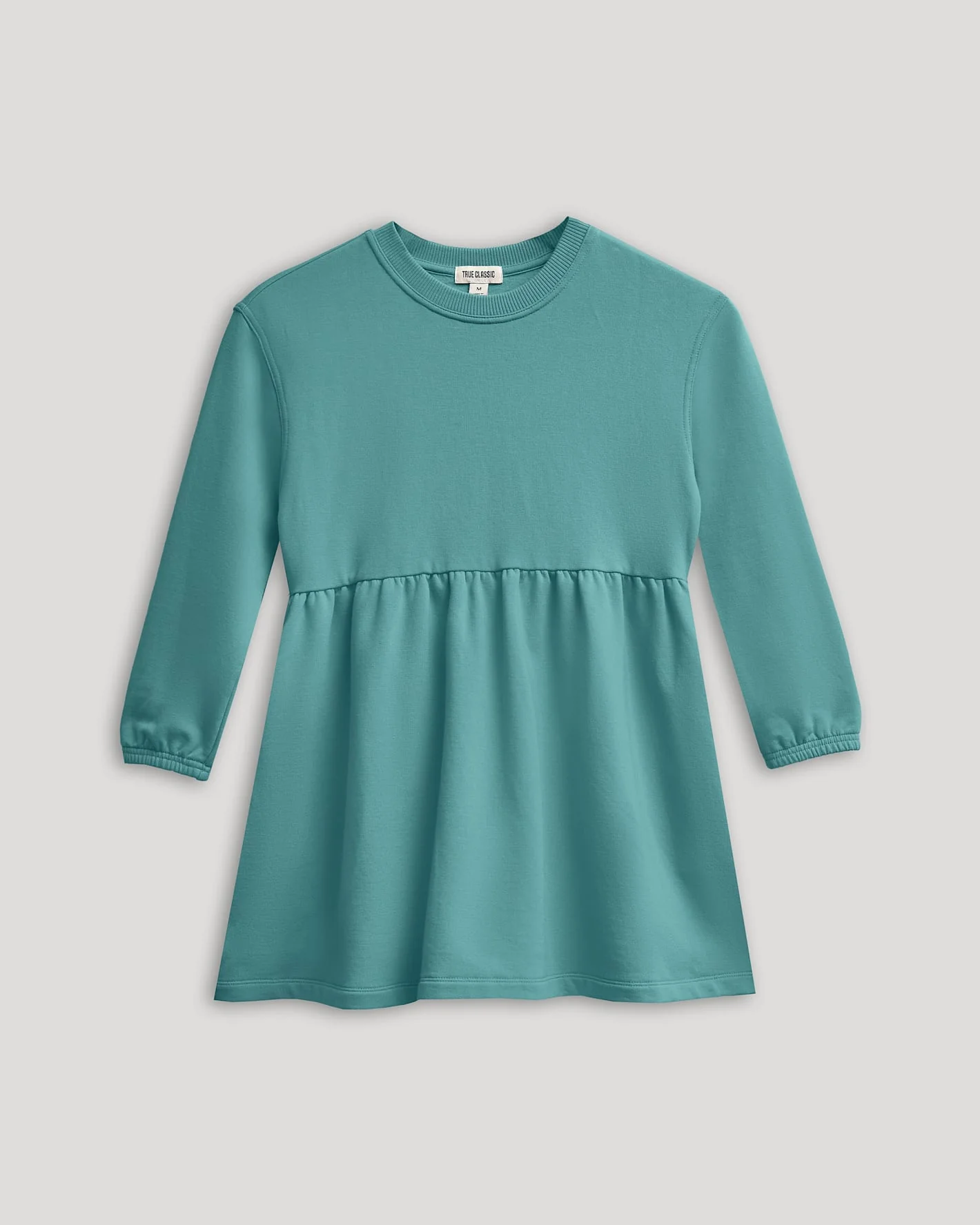 Girls Stormcloud Long Sleeve Fleece Dress - Image 2