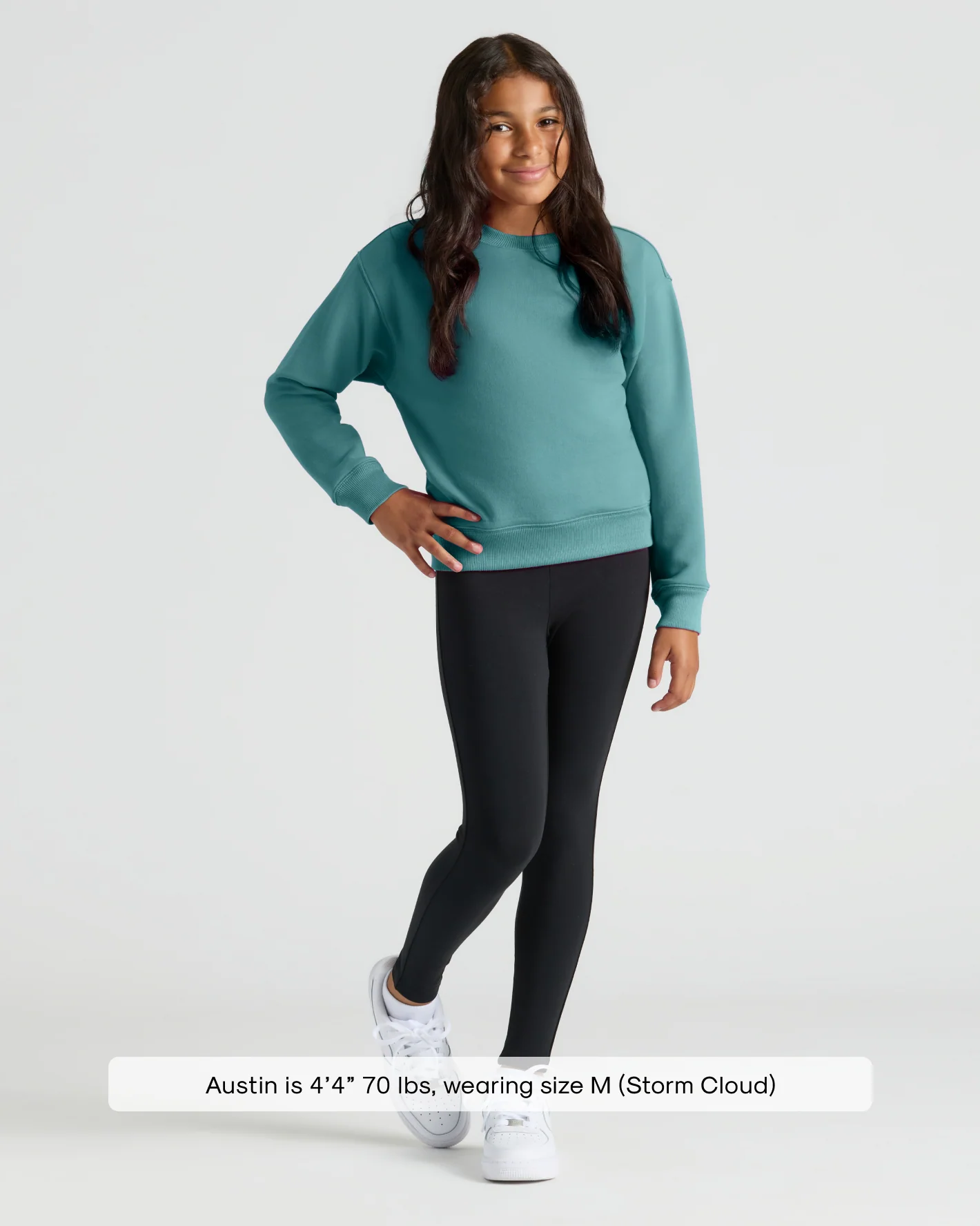 Girls Stormcloud Slouch Pullover Crew - Image 3