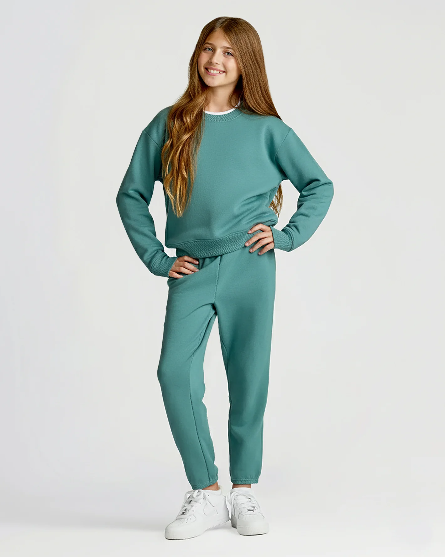 Girls Stormcloud Slouch Pullover Crew & Relaxed Joggers 2-Pack - Image 2