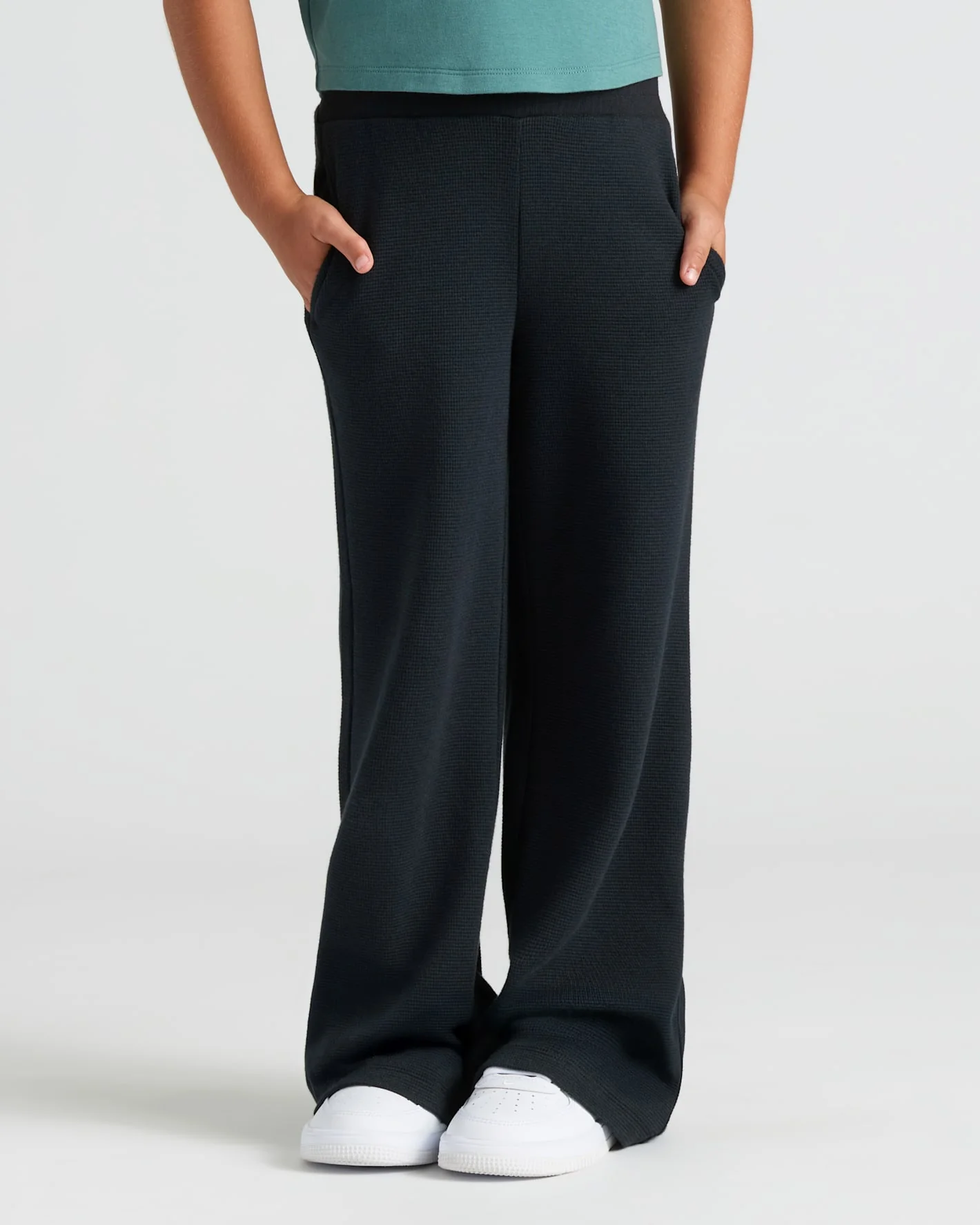 Girls Waffle Wide Leg Pants 3-Pack - Image 6