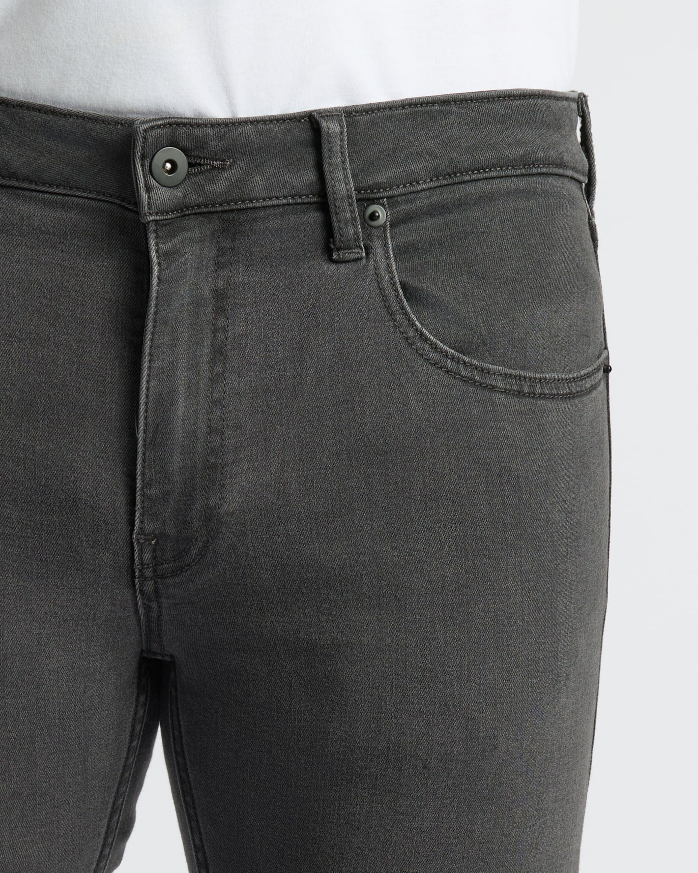 Gray Wash Slim Comfort Stretch Jeans - Image 6