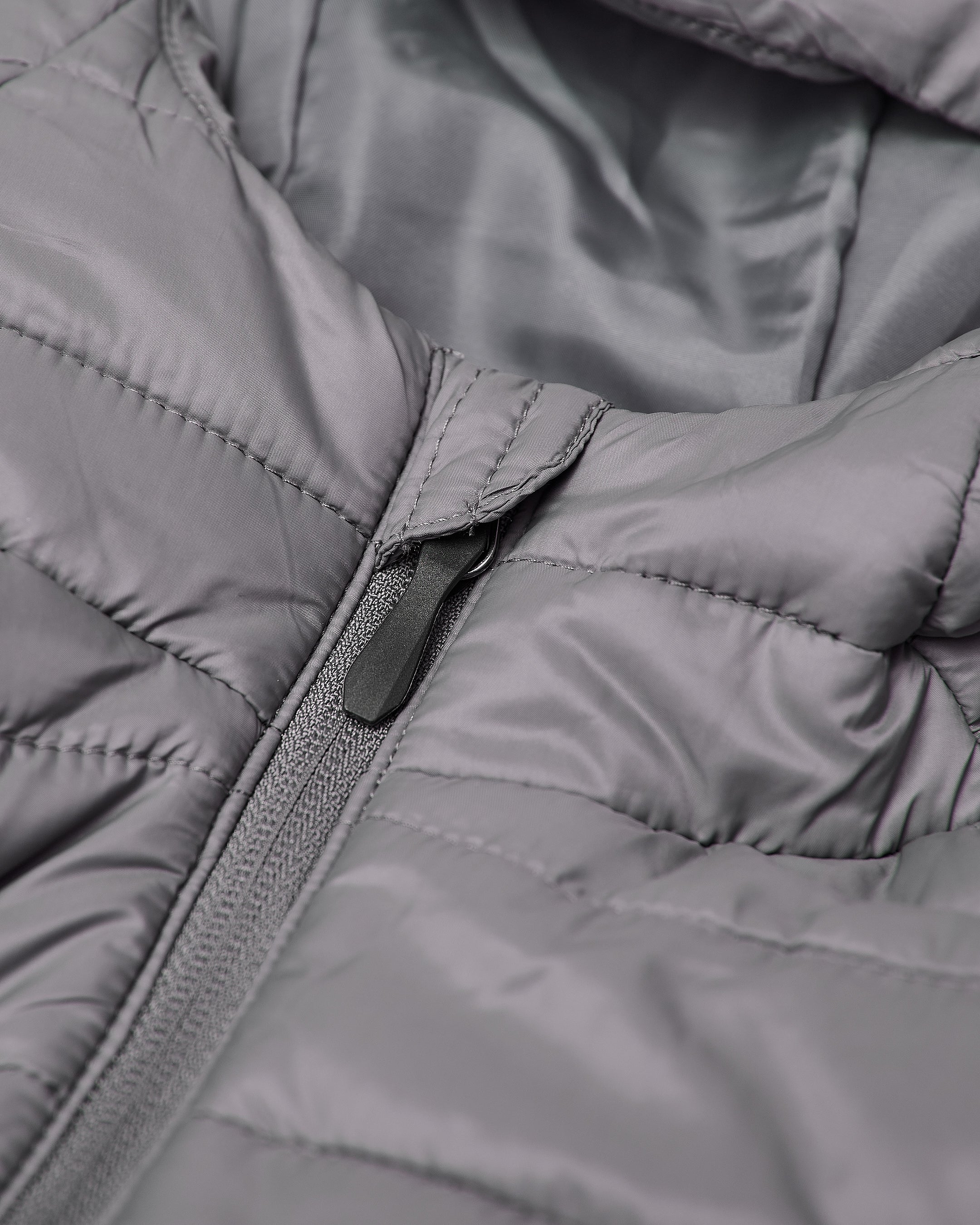 Gunmetal Hooded Puffer Jacket - Image 12