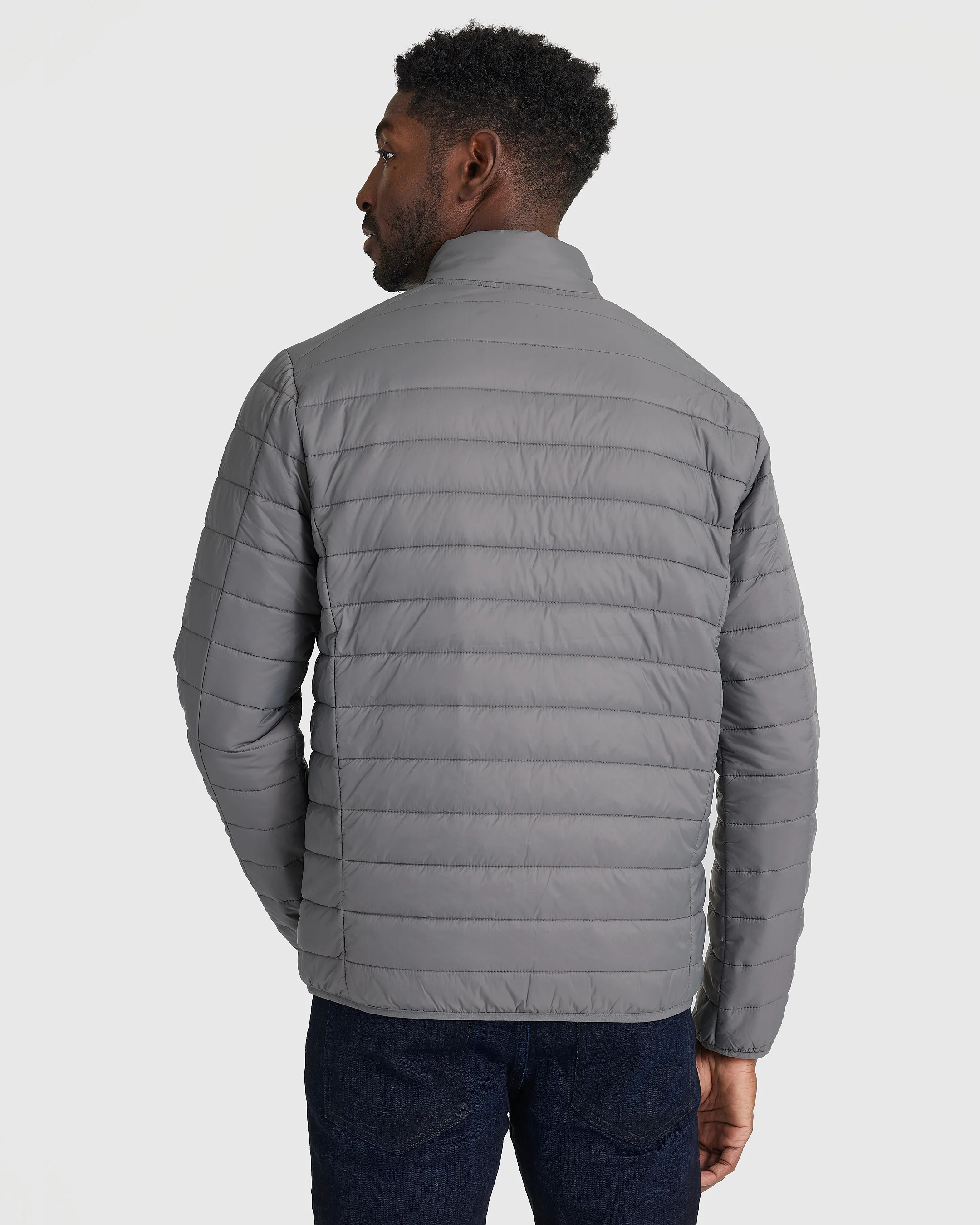 Gunmetal Puffer Jacket - Image 4
