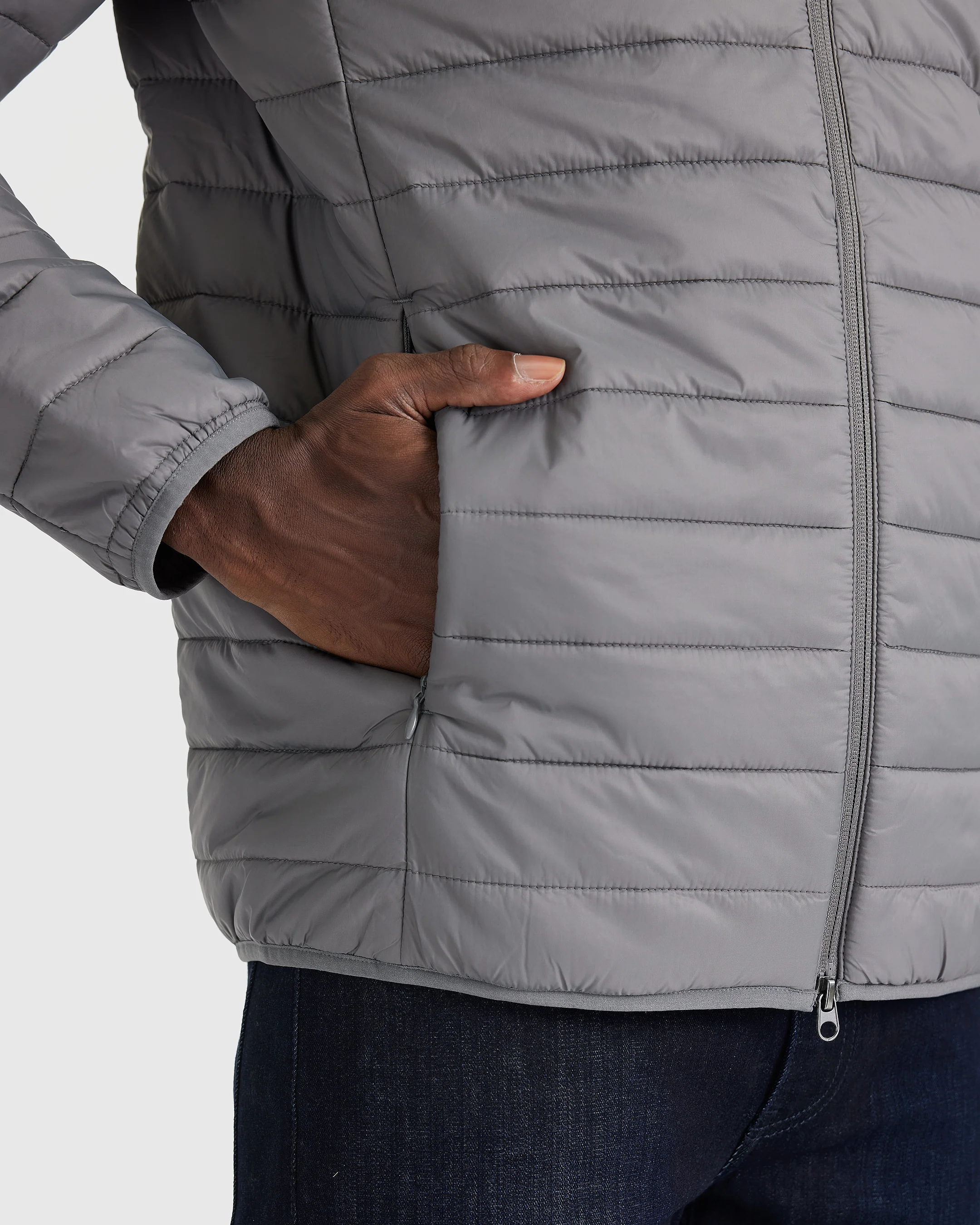 Gunmetal Puffer Jacket - Image 5