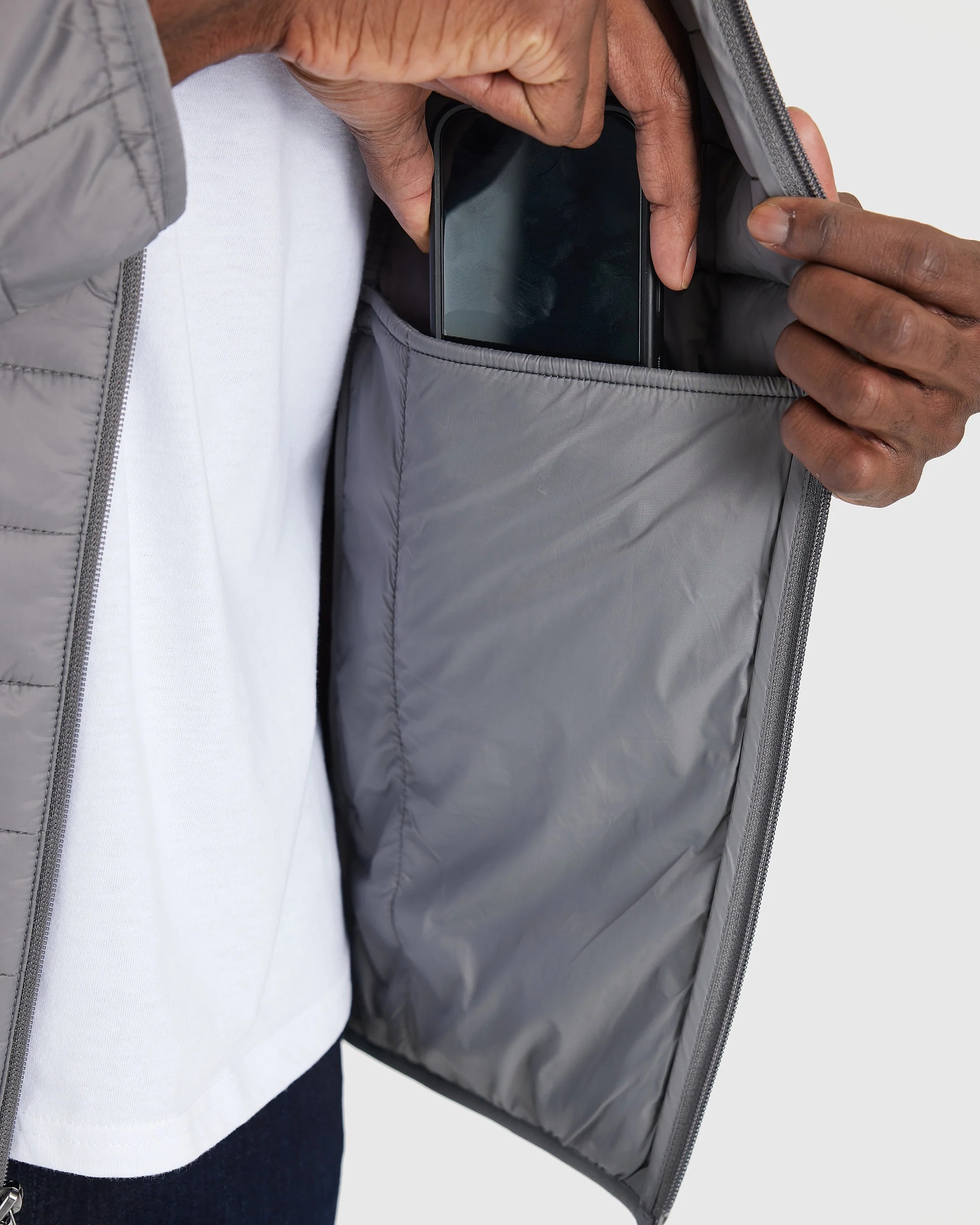 Gunmetal Puffer Jacket - Image 6