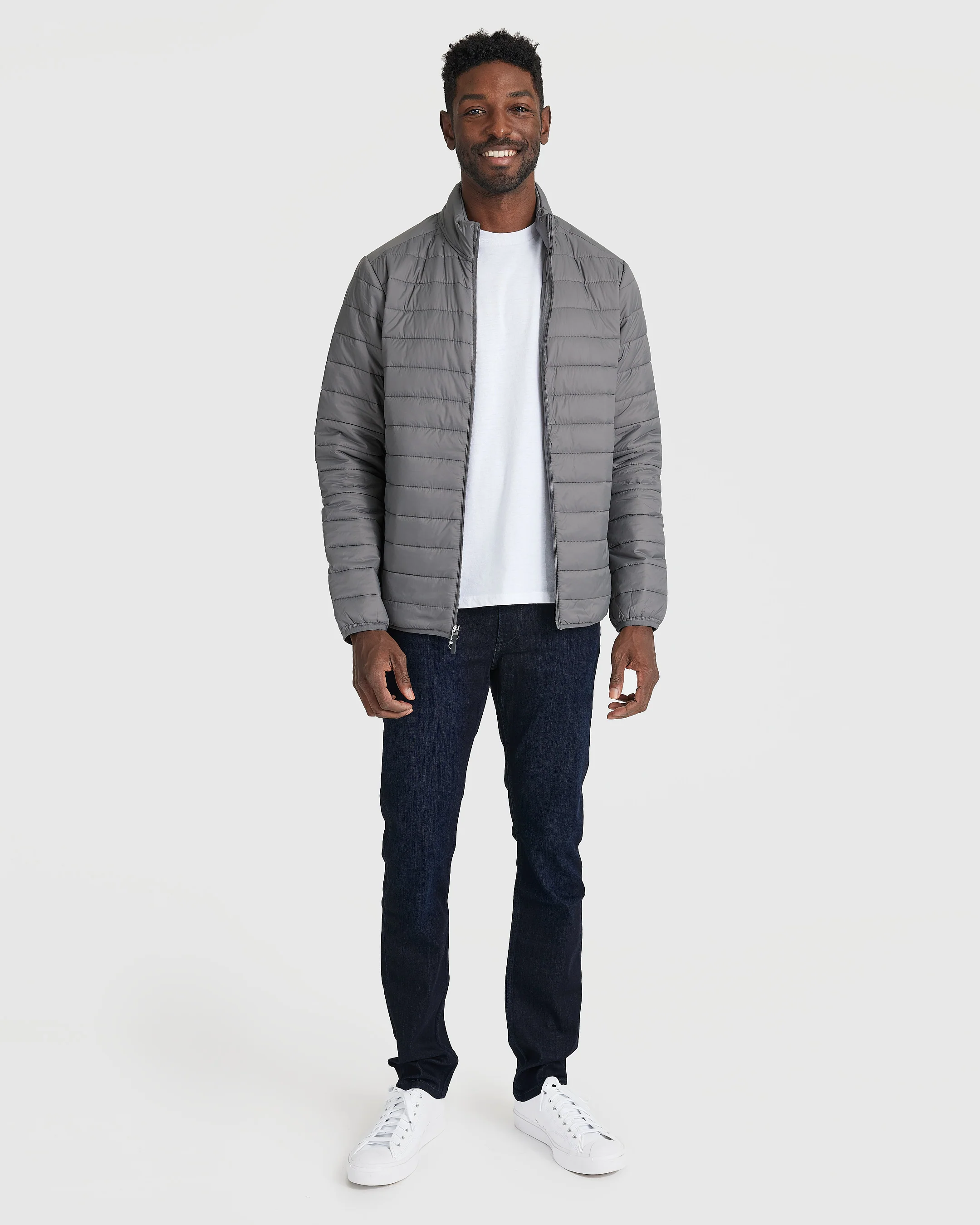 Gunmetal Puffer Jacket - Image 7