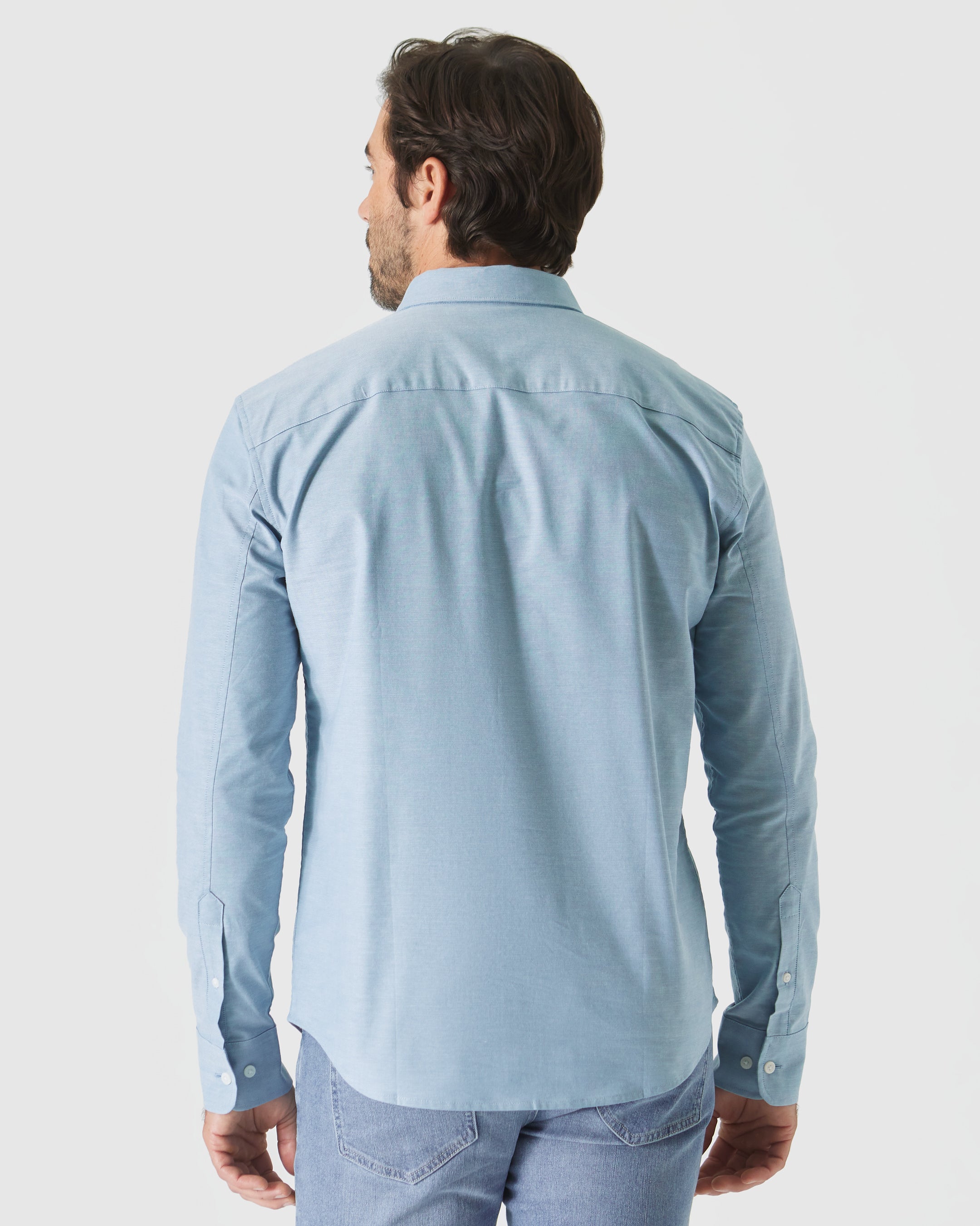 Harbor Stretch Oxford Long Sleeve Shirt - Image 3