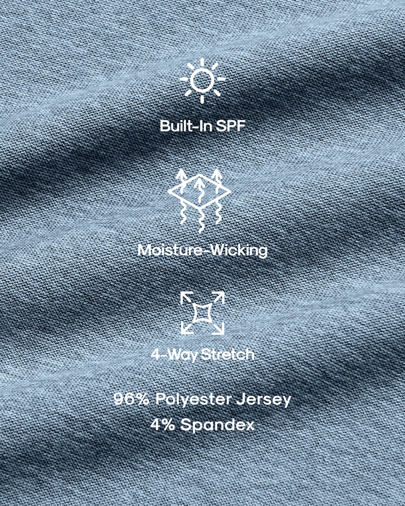 Heather Azul Active Crew Neck Tee - Image 8