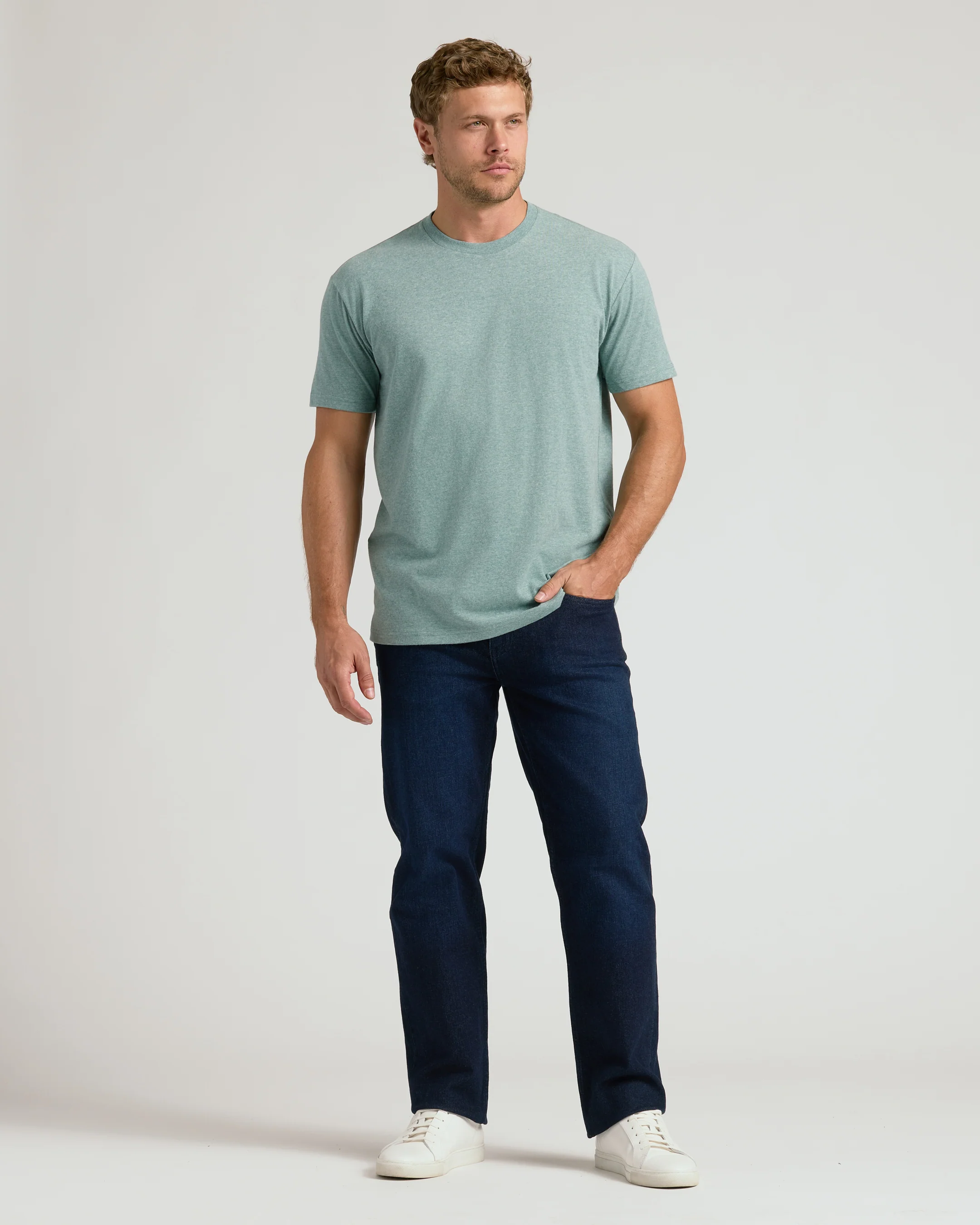 Heather Balsam Classic Crew Neck - Image 3