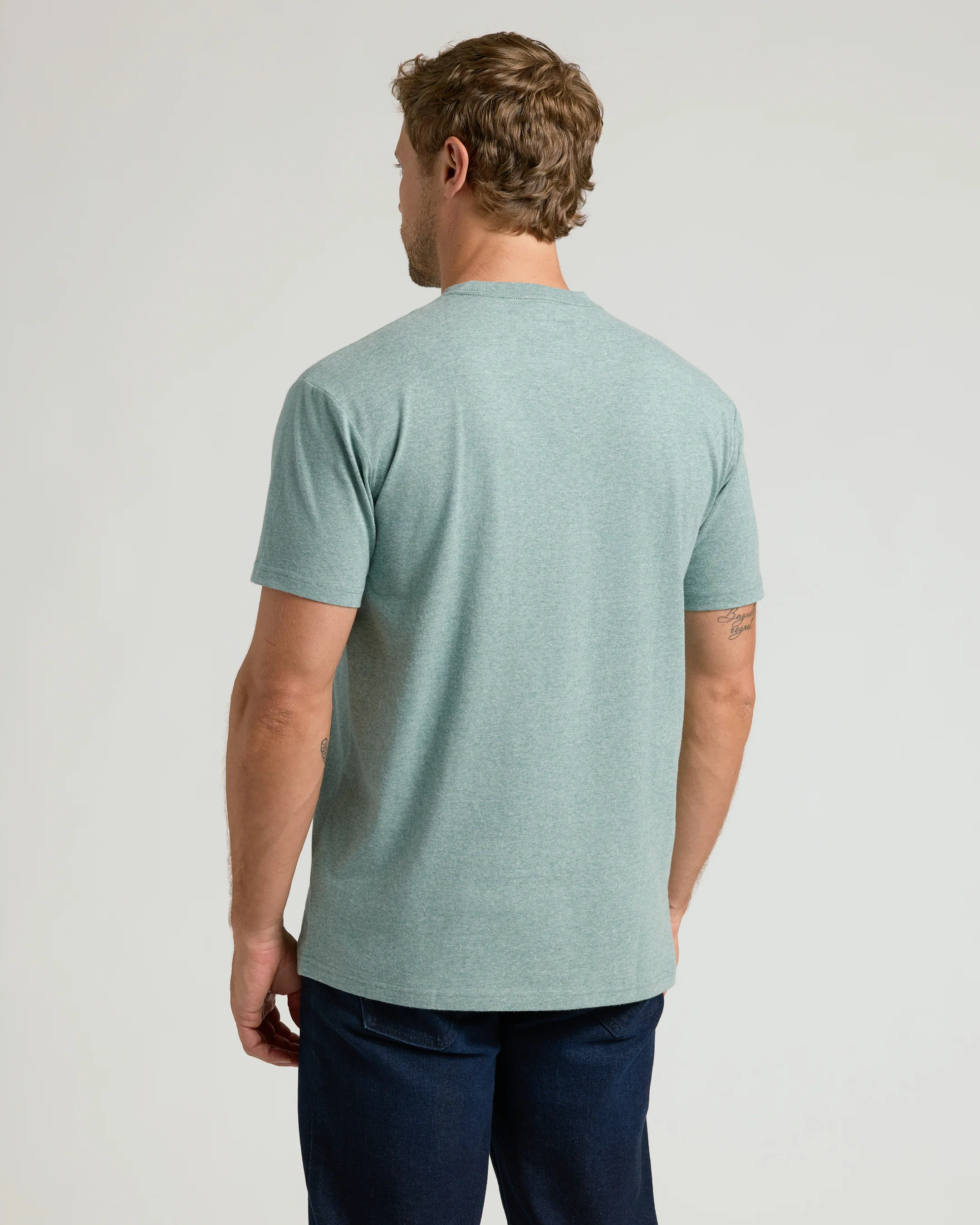 Heather Balsam Classic Crew Neck - Image 4