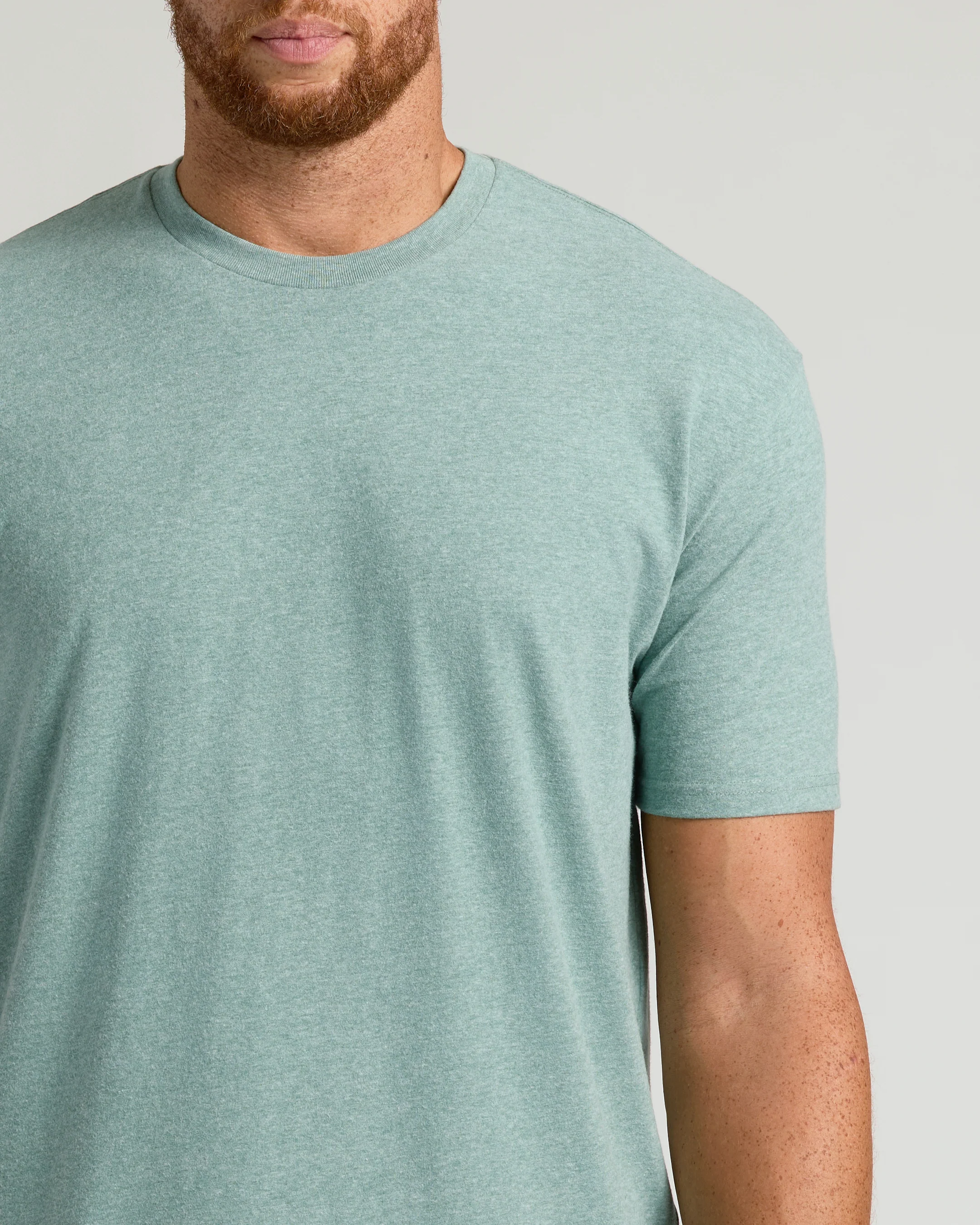 Heather Balsam Tall Straight Hem Crew Neck T-Shirt - Image 5