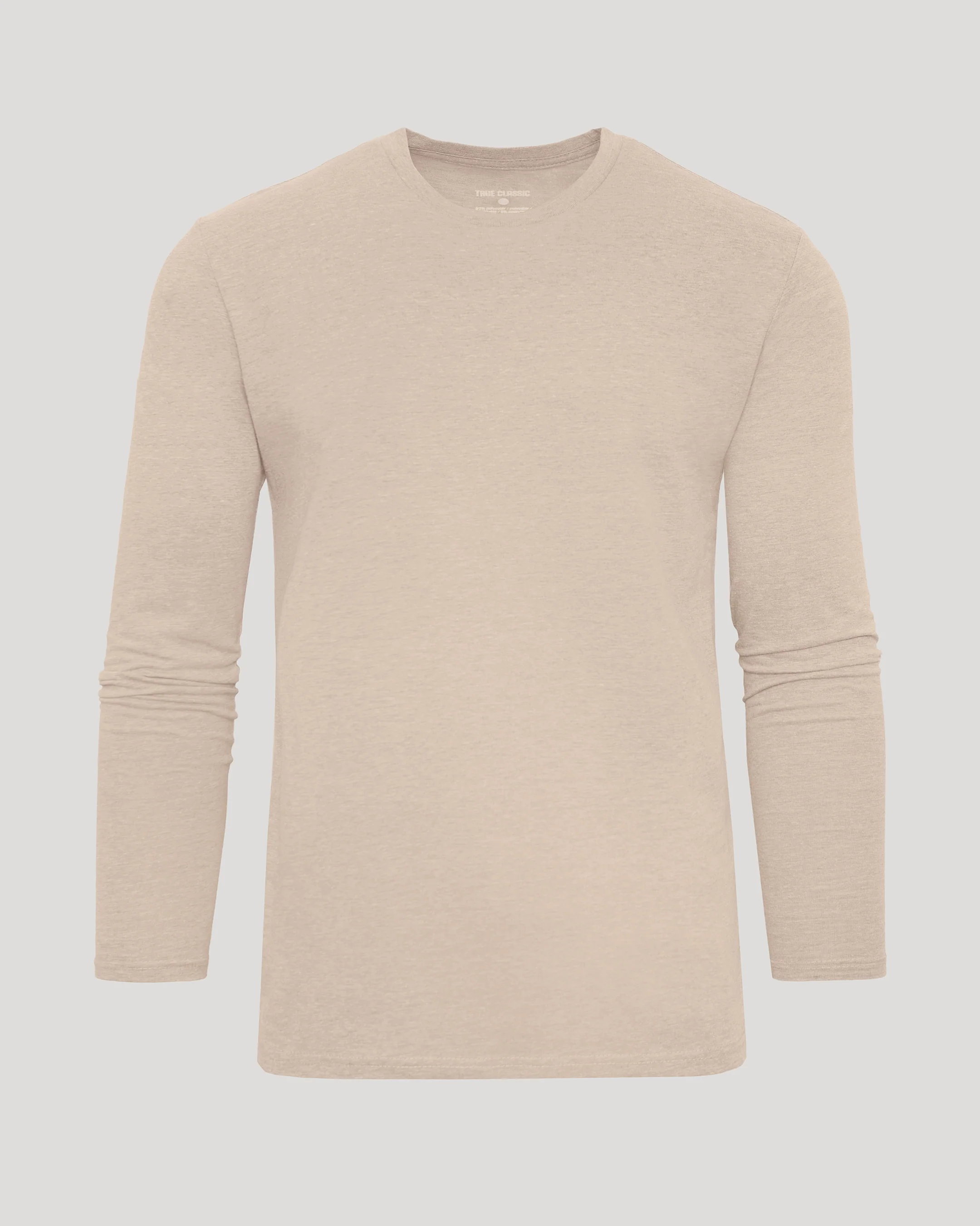 Heather Camel Classic Long Sleeve Crew Neck - Image 2