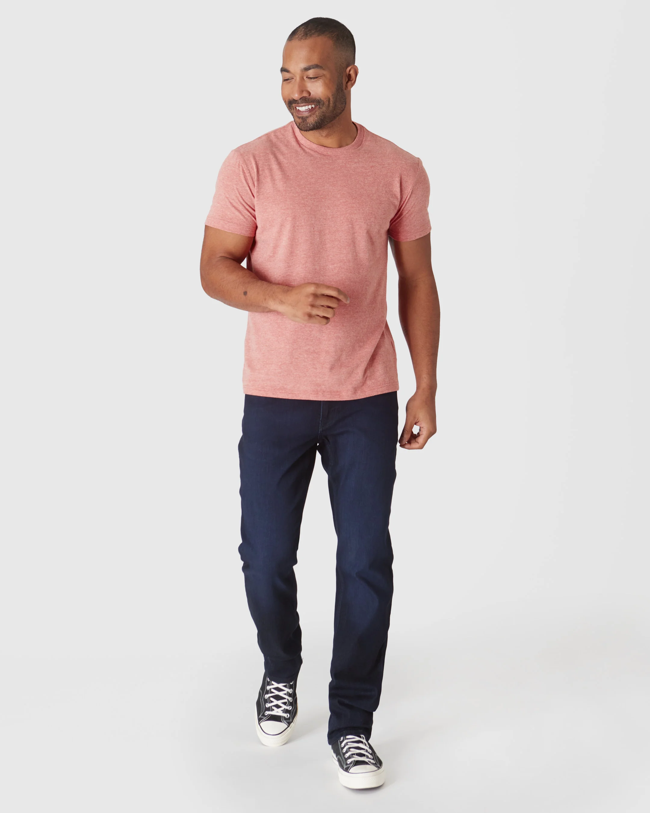 Heather Cayenne Classic Crew Neck - Image 3