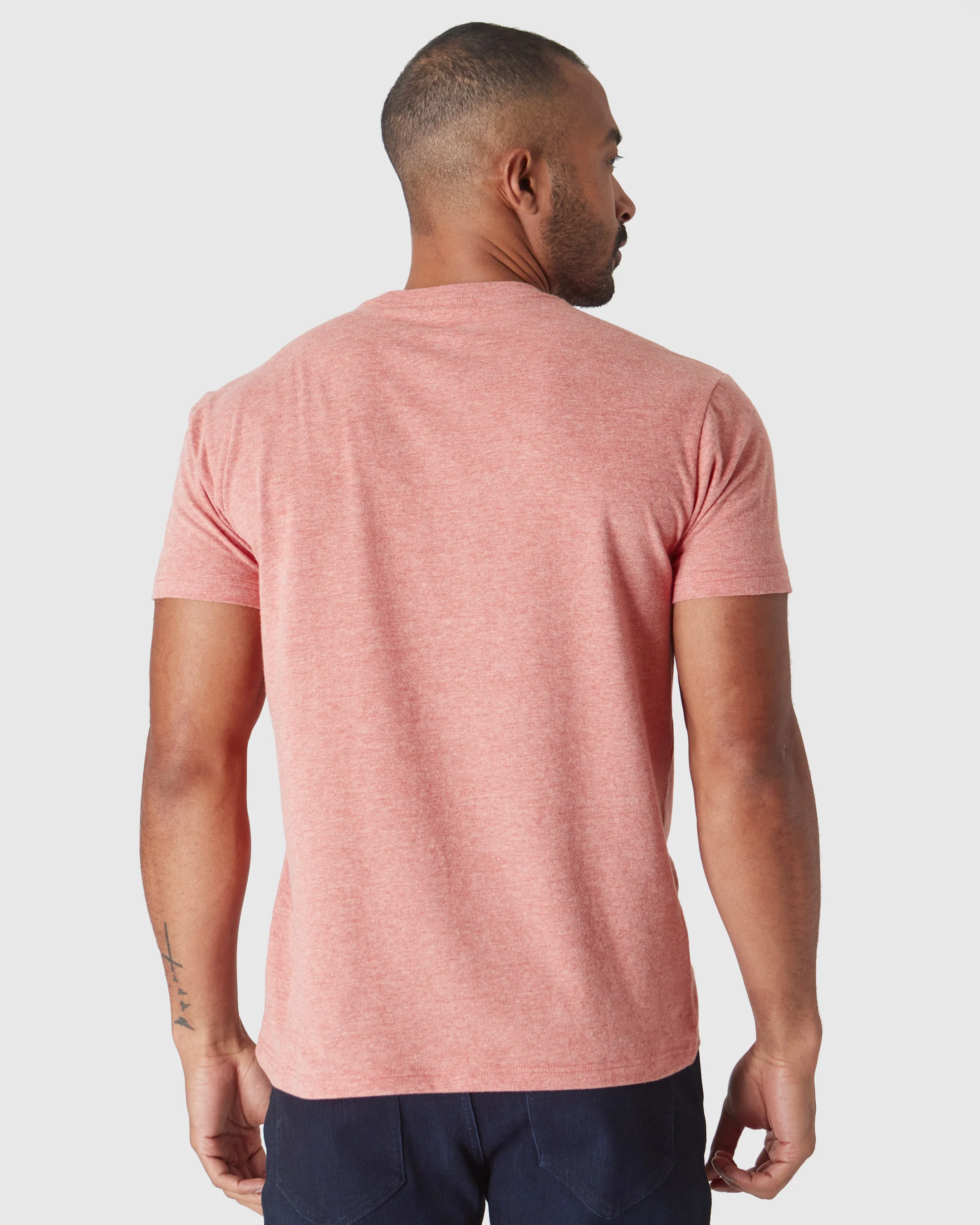 Heather Cayenne Classic Crew Neck - Image 4