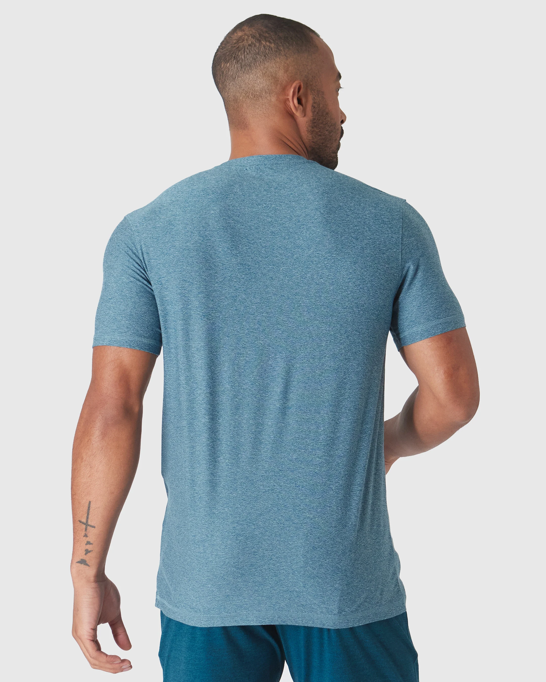 Heather Centurion Short Sleeve Active Crew Neck - Image 3