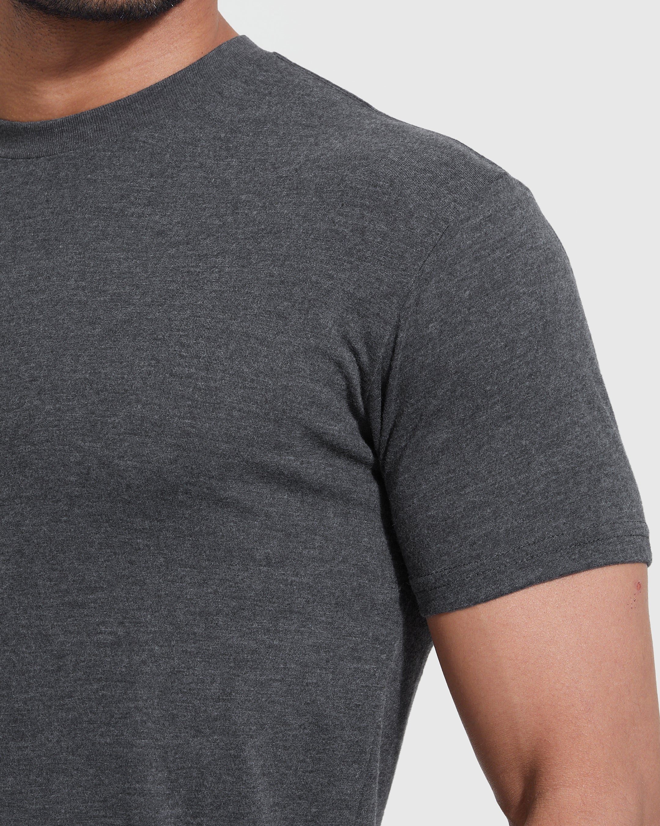Charcoal Heather Gray Classic Crew Neck - Image 4