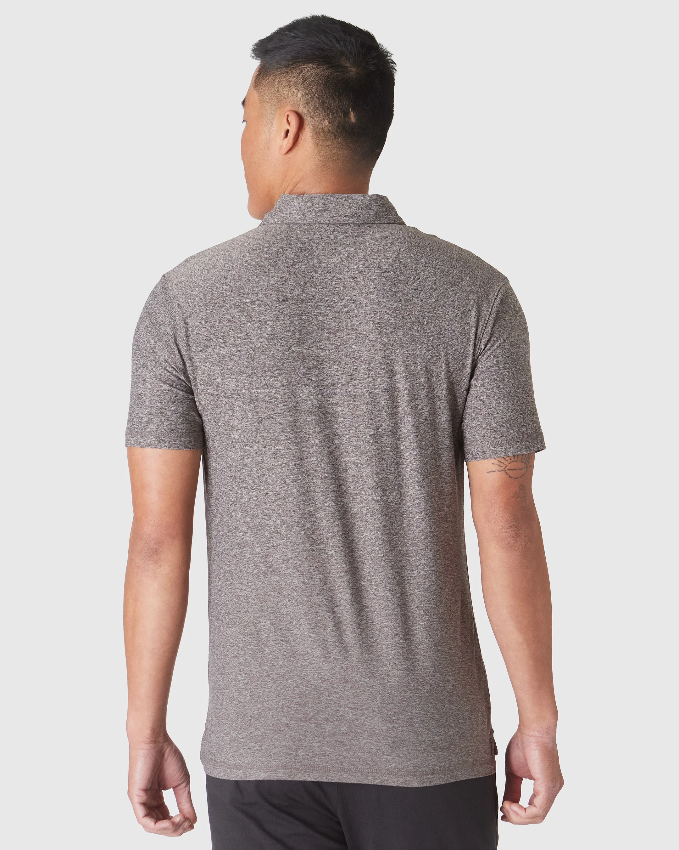 Heather Cocoa Active Polo 2.0 - Image 3