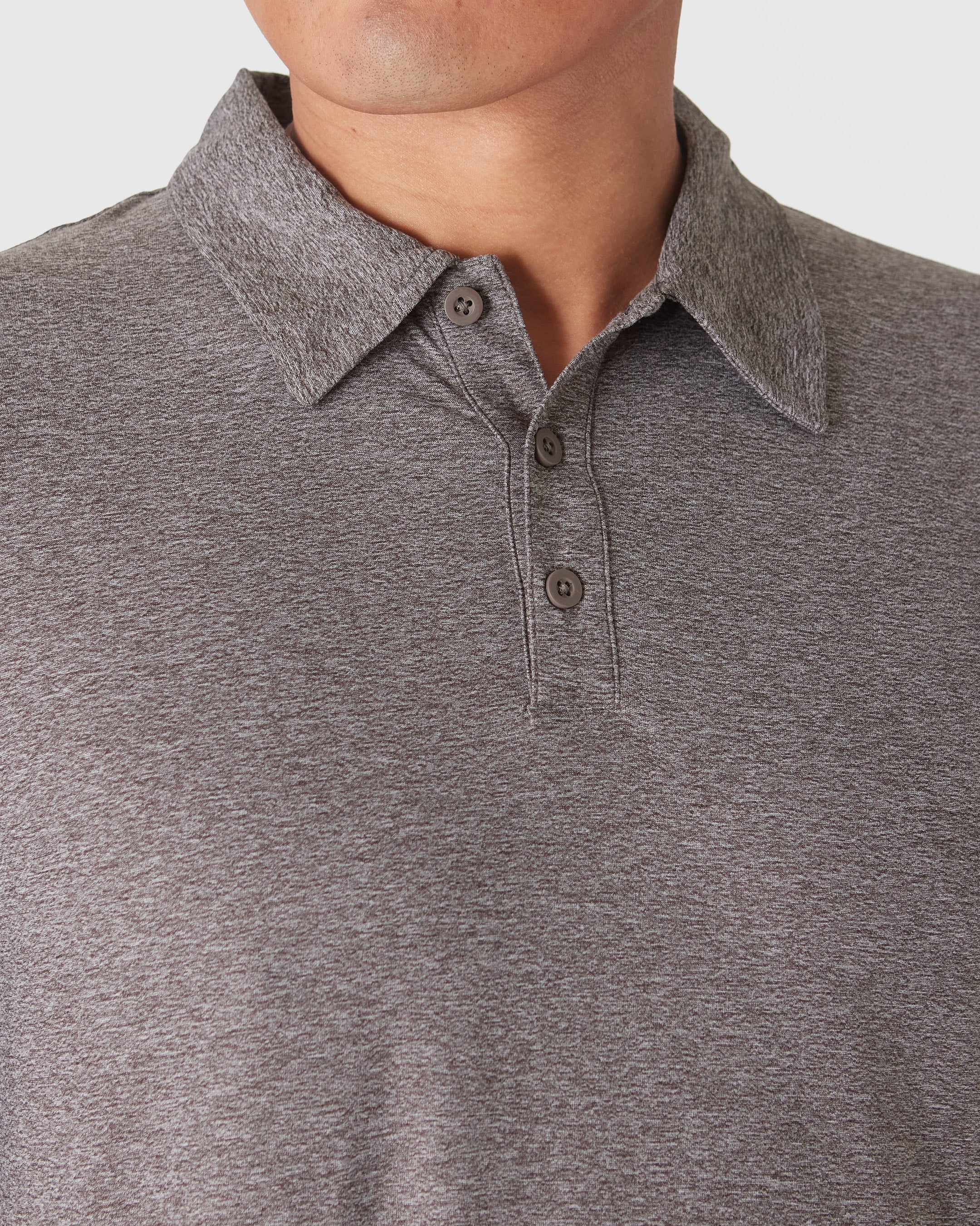 Heather Cocoa Active Polo 2.0 - Image 5