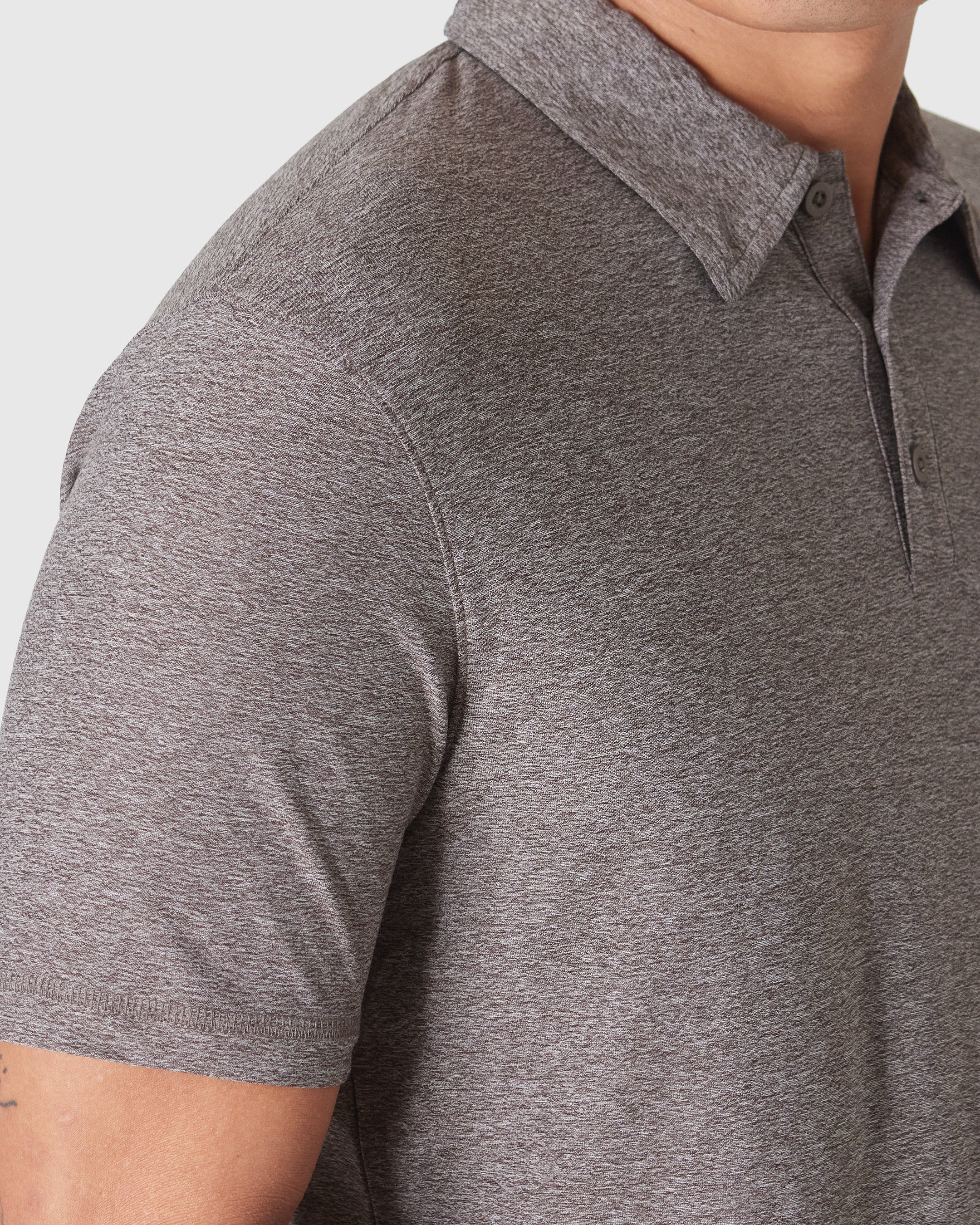 Heather Cocoa Active Polo 2.0 - Image 6