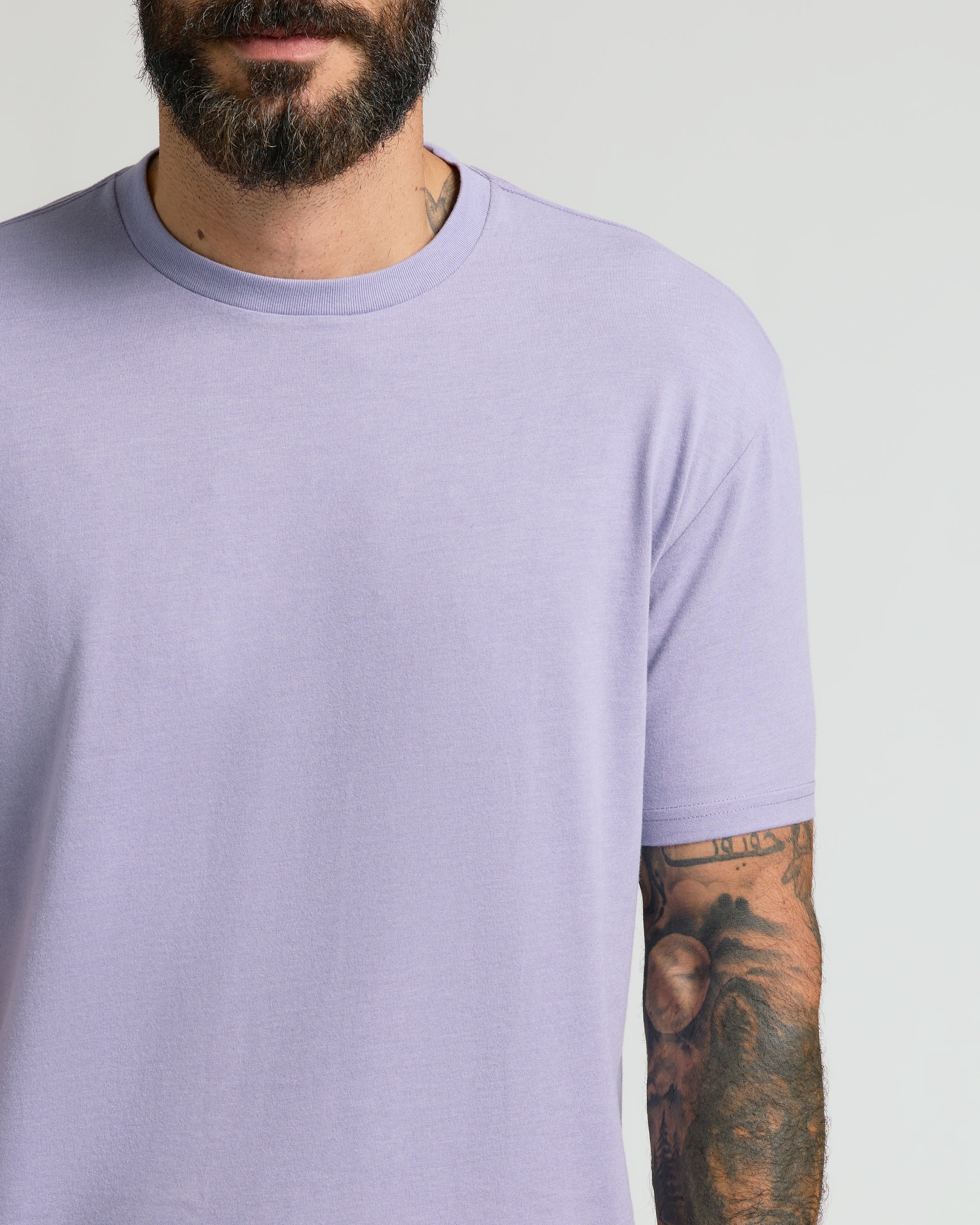 Heather Dark Orchid Classic Crew Neck - Image 5