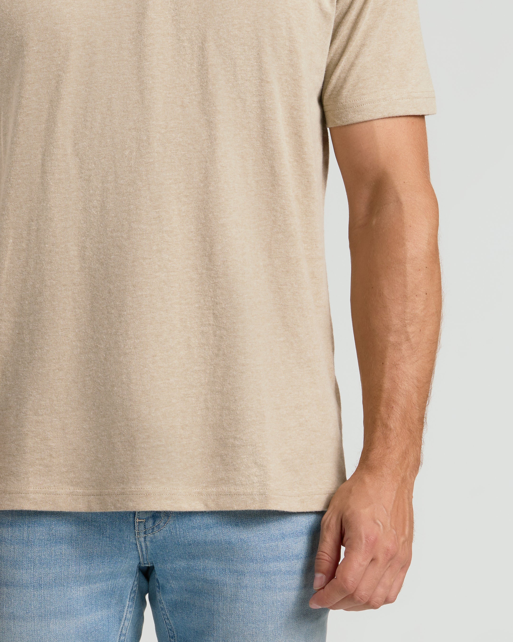 Heather Fennel Classic Crew Neck - Image 6