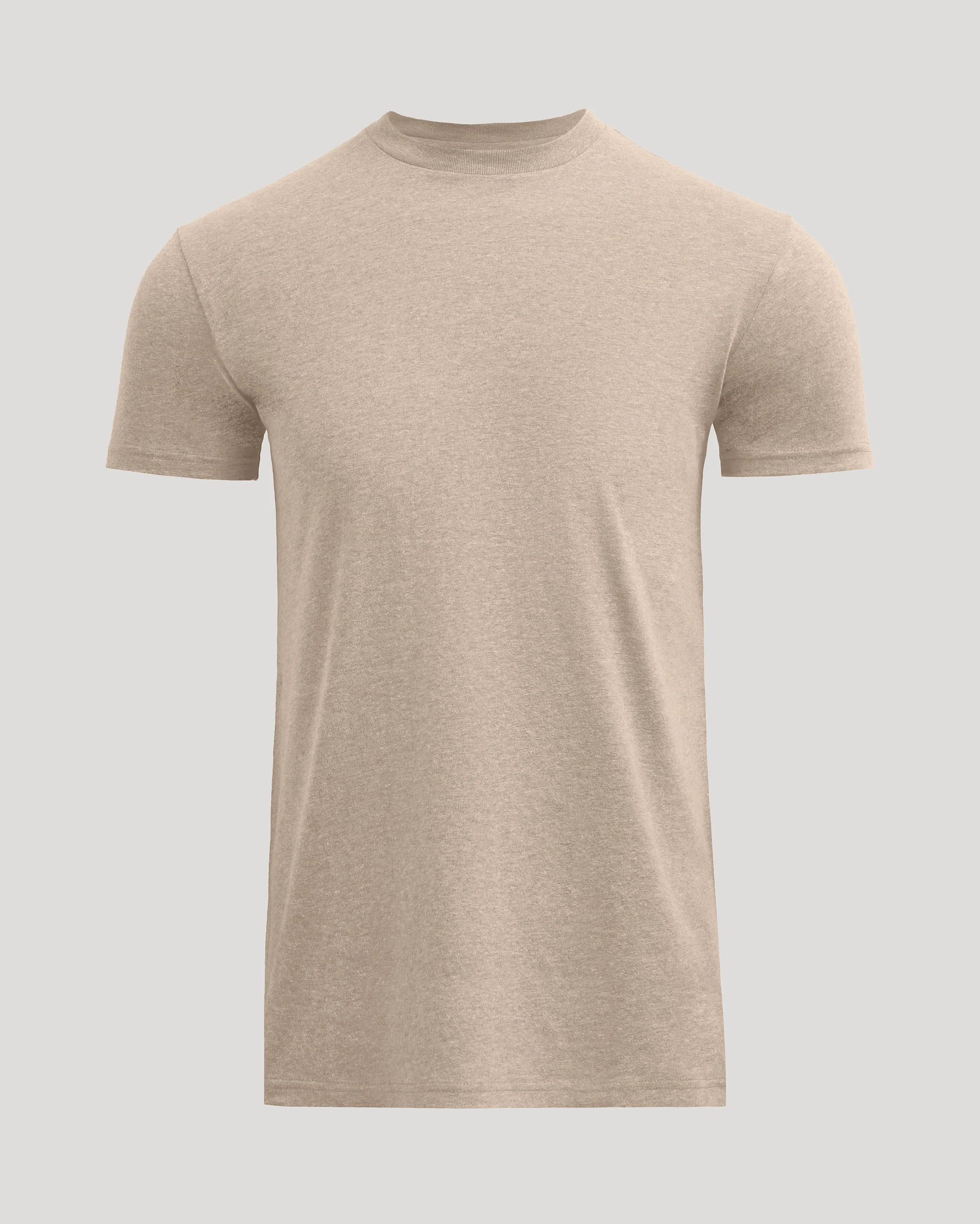 Heather Fennel Tall Straight Hem Crew Neck T-Shirt - Image 2