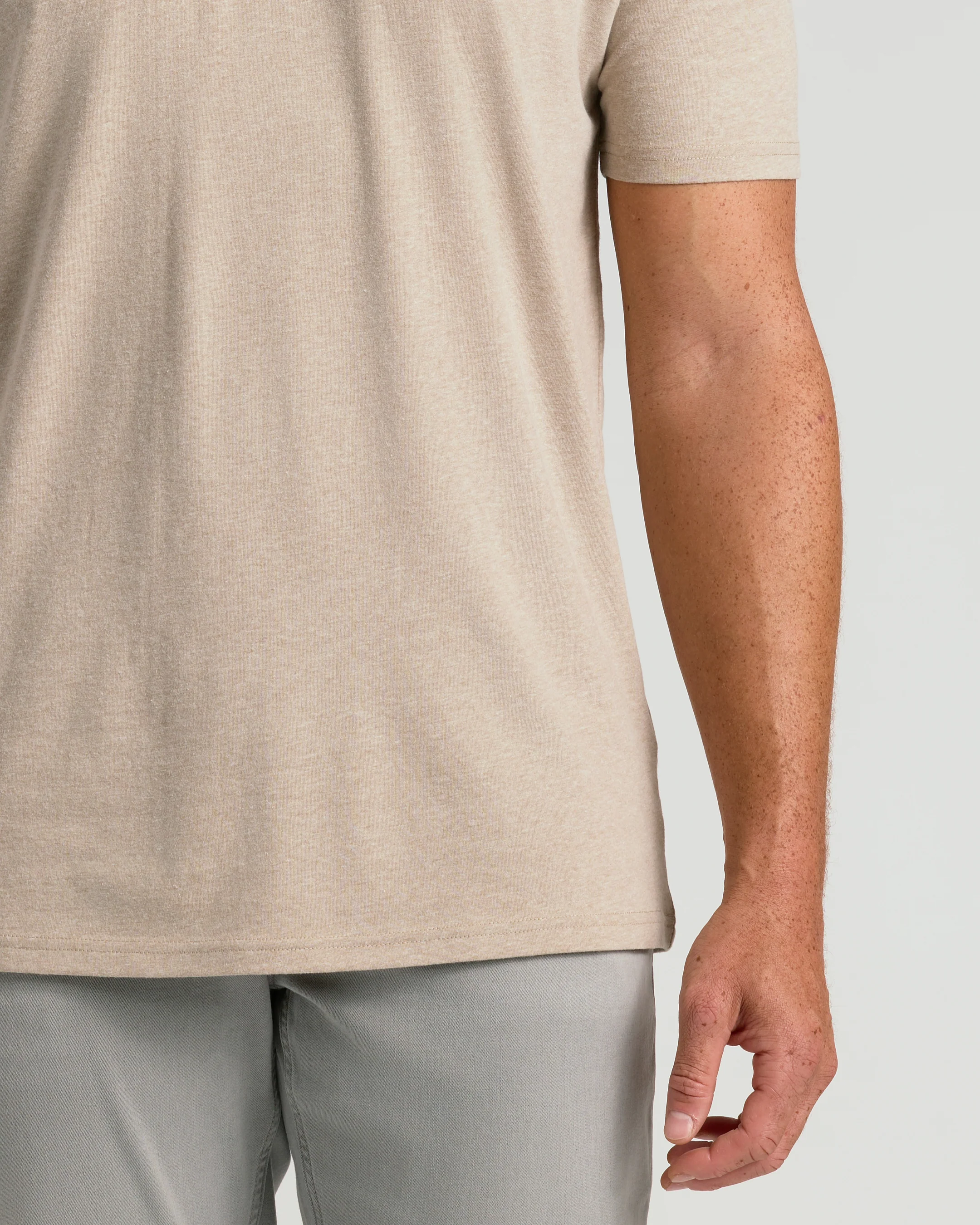 Heather Fennel Tall Straight Hem Crew Neck T-Shirt - Image 6