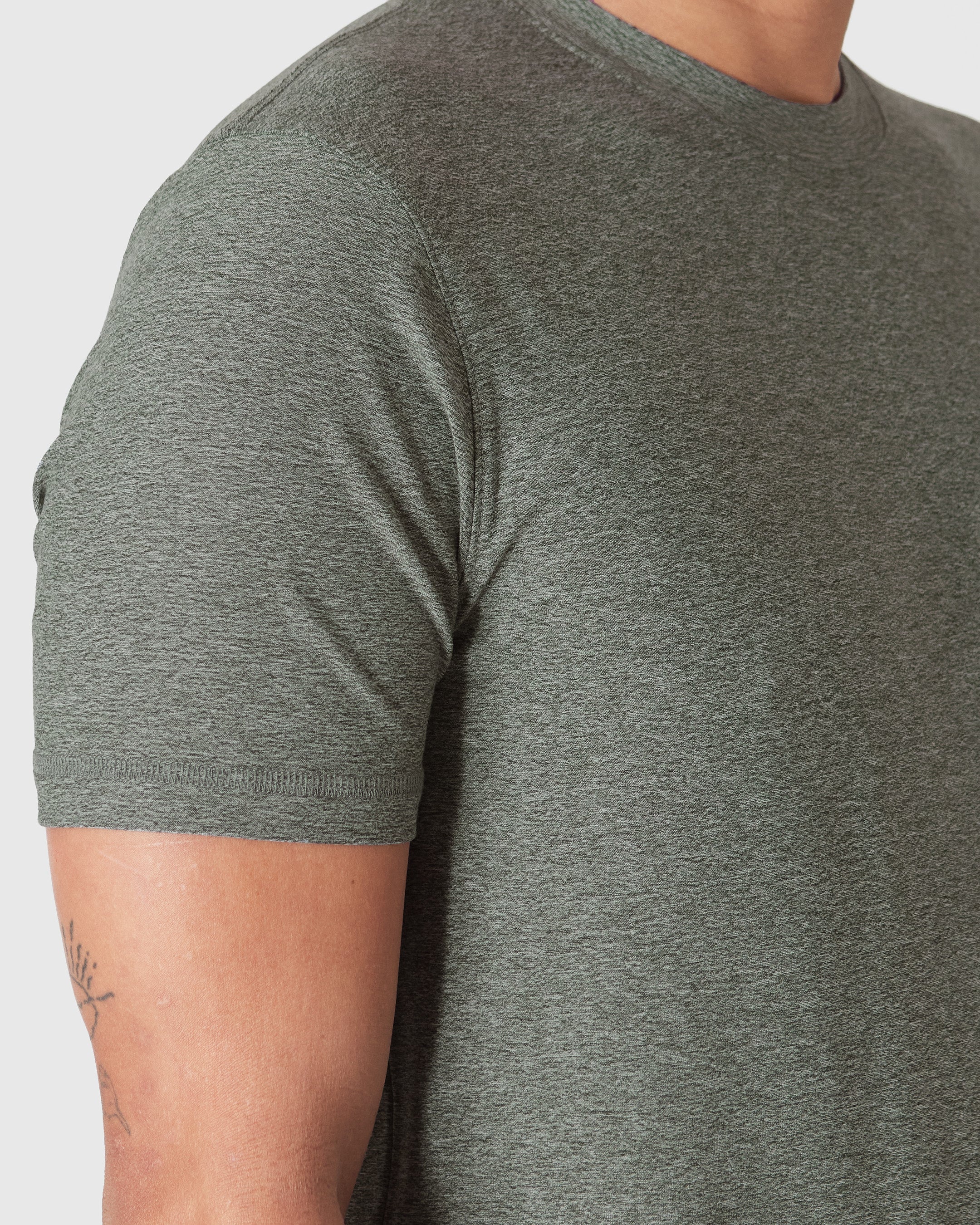 Heather Forest Short Sleeve Active Crew Neck - Image 5