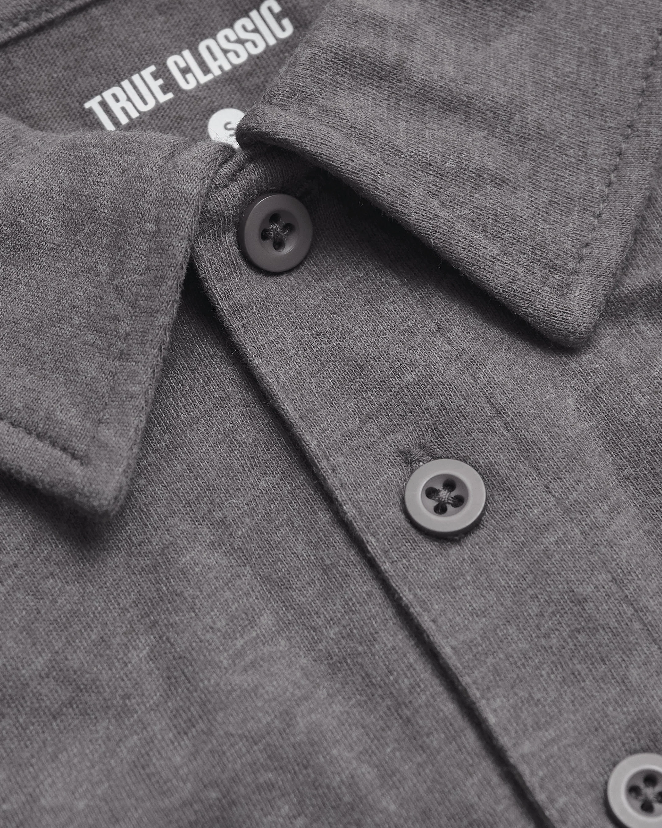 Heather Graphite Short Sleeve Polo - Image 6