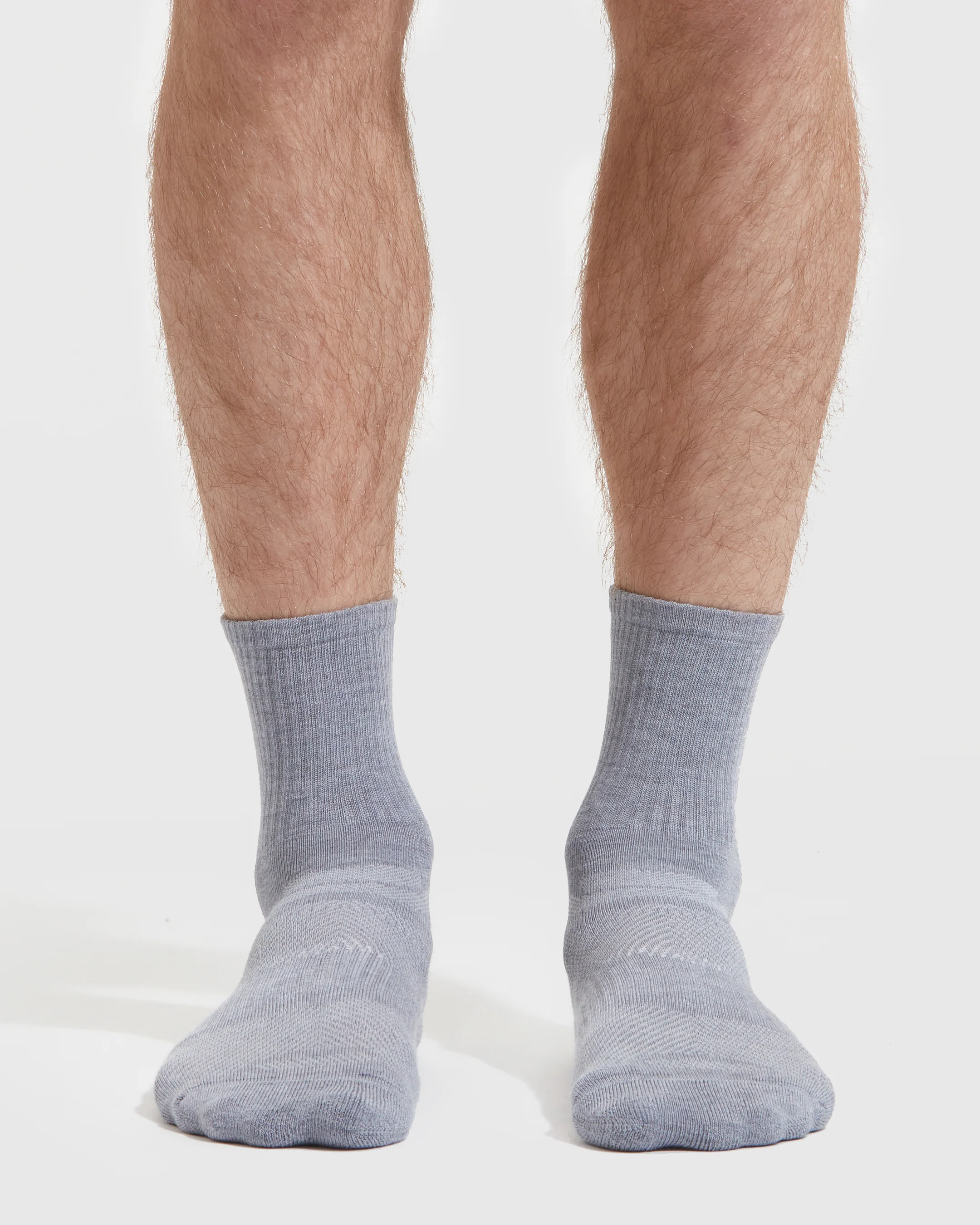 Heather Gray Half Crew Socks 3-Pack - Image 2